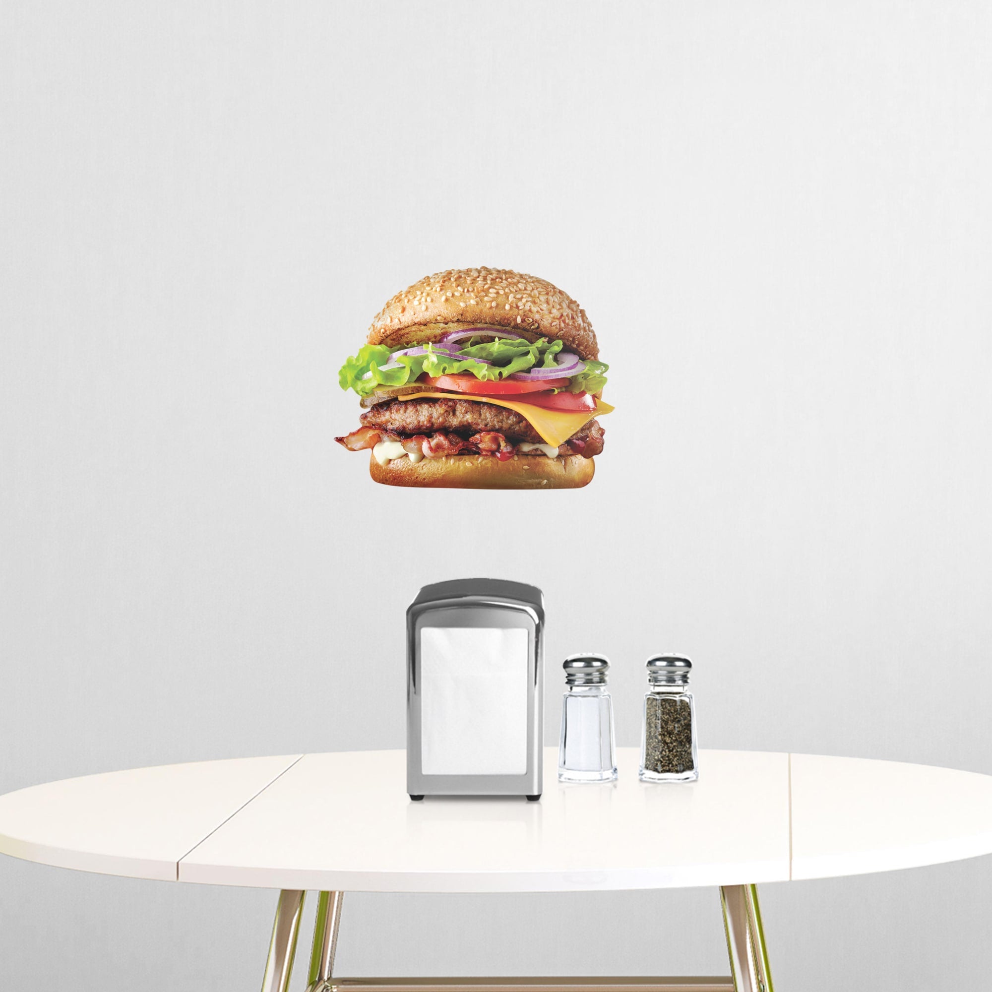 Cheeseburger - Removable Vinyl Decal Large by Fathead