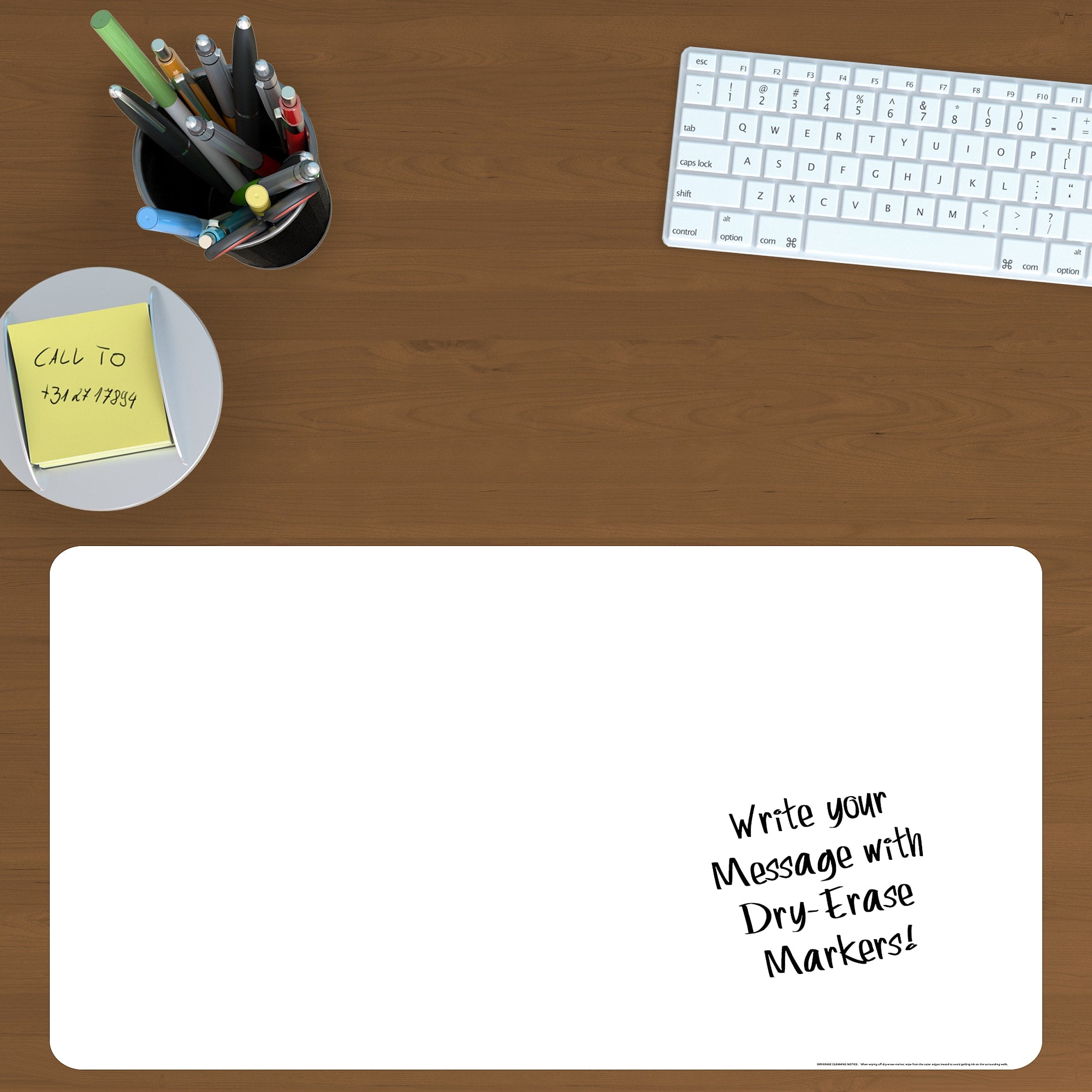 Desk Blotter - Removable Dry Erase Vinyl Decal 34.0"W x 20.0"H by Fathead