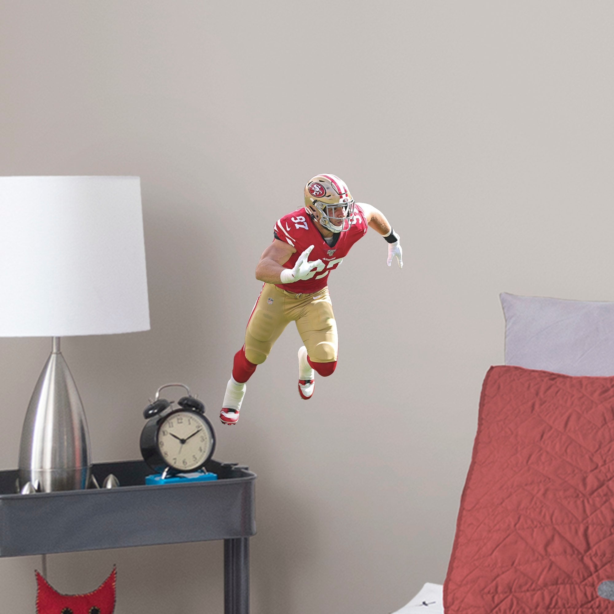 Nick Bosa for San Francisco 49ers - Officially Licensed NFL Removable Wall Decal Large by Fathead | Vinyl