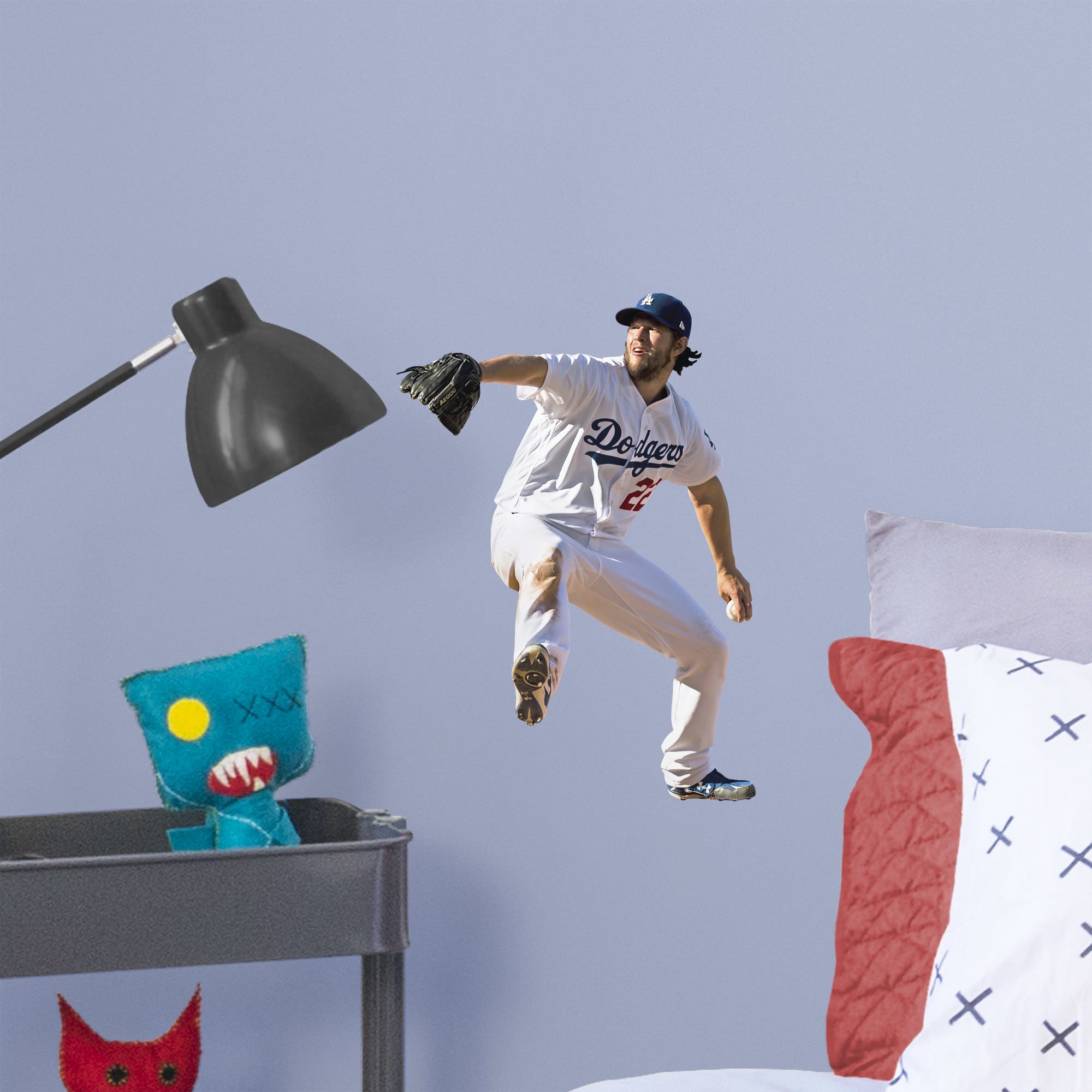Clayton Kershaw for Los Angeles Dodgers - Officially Licensed MLB Removable Wall Decal Large by Fathead | Vinyl