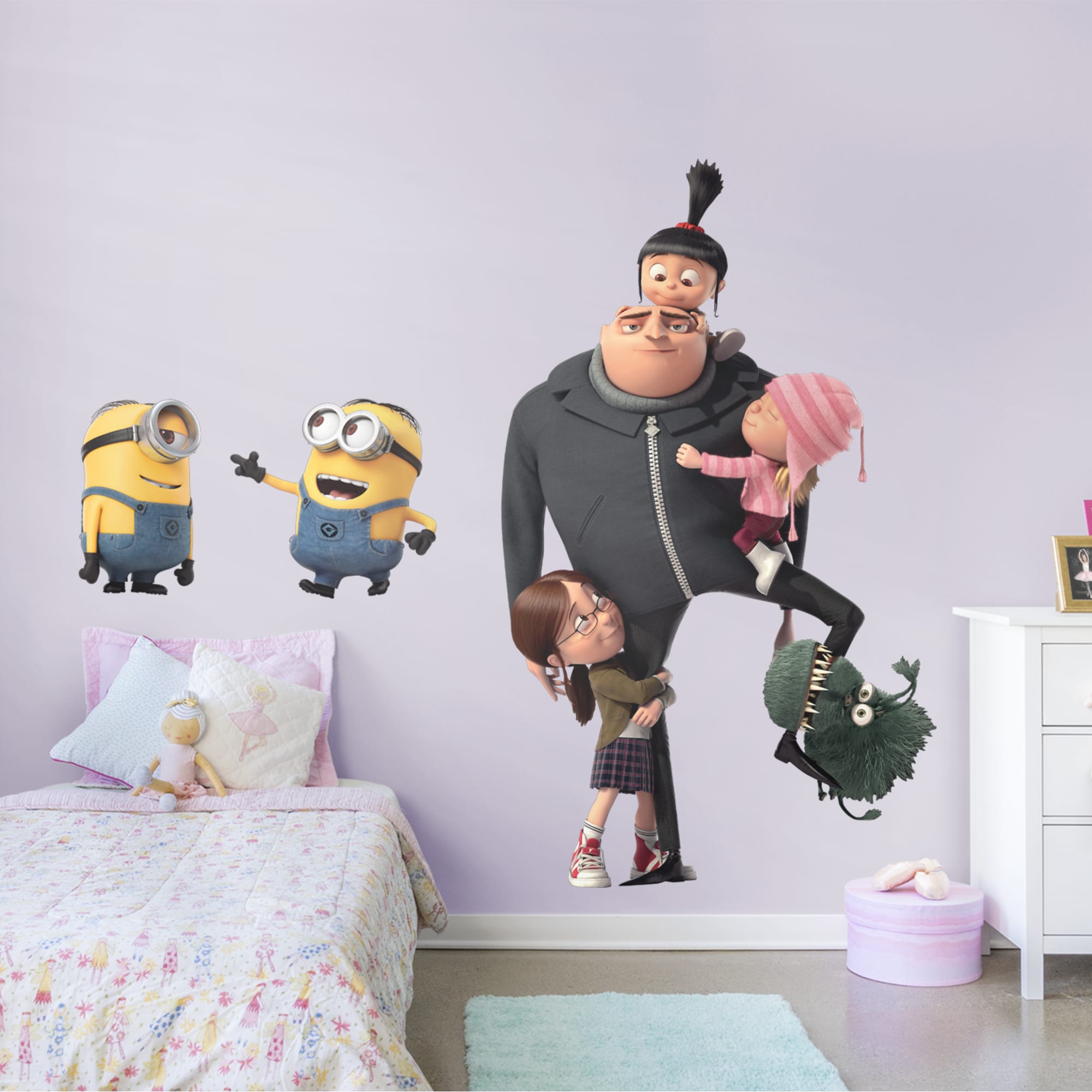 Despicable Me: Grus Family - Officially Licensed Removable Wall Decals 47.0"W x 78.0"H by Fathead | Vinyl