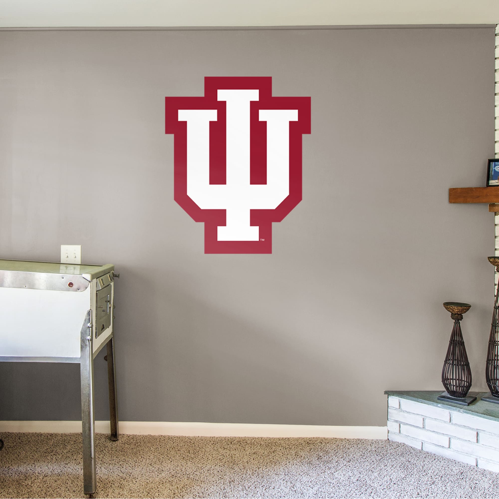 Indiana Hoosiers: Logo - Officially Licensed Removable Wall Decal 35.0"W x 43.0"H by Fathead | Vinyl