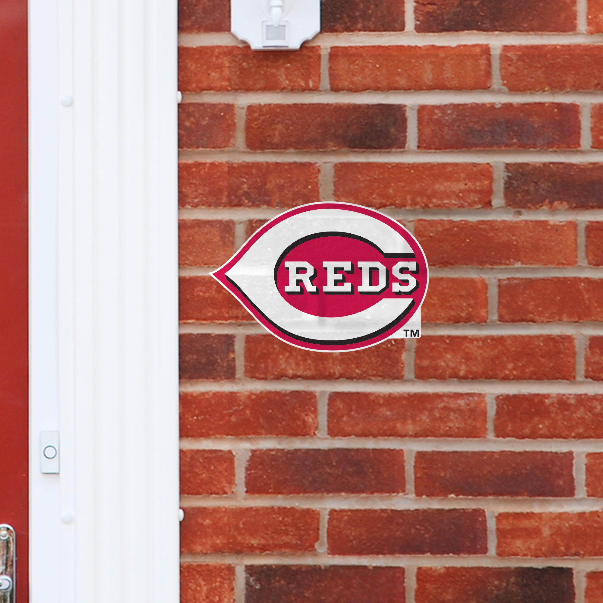 Cincinnati Reds: Logo - Officially Licensed MLB Outdoor Graphic Large by Fathead | Wood/Aluminum