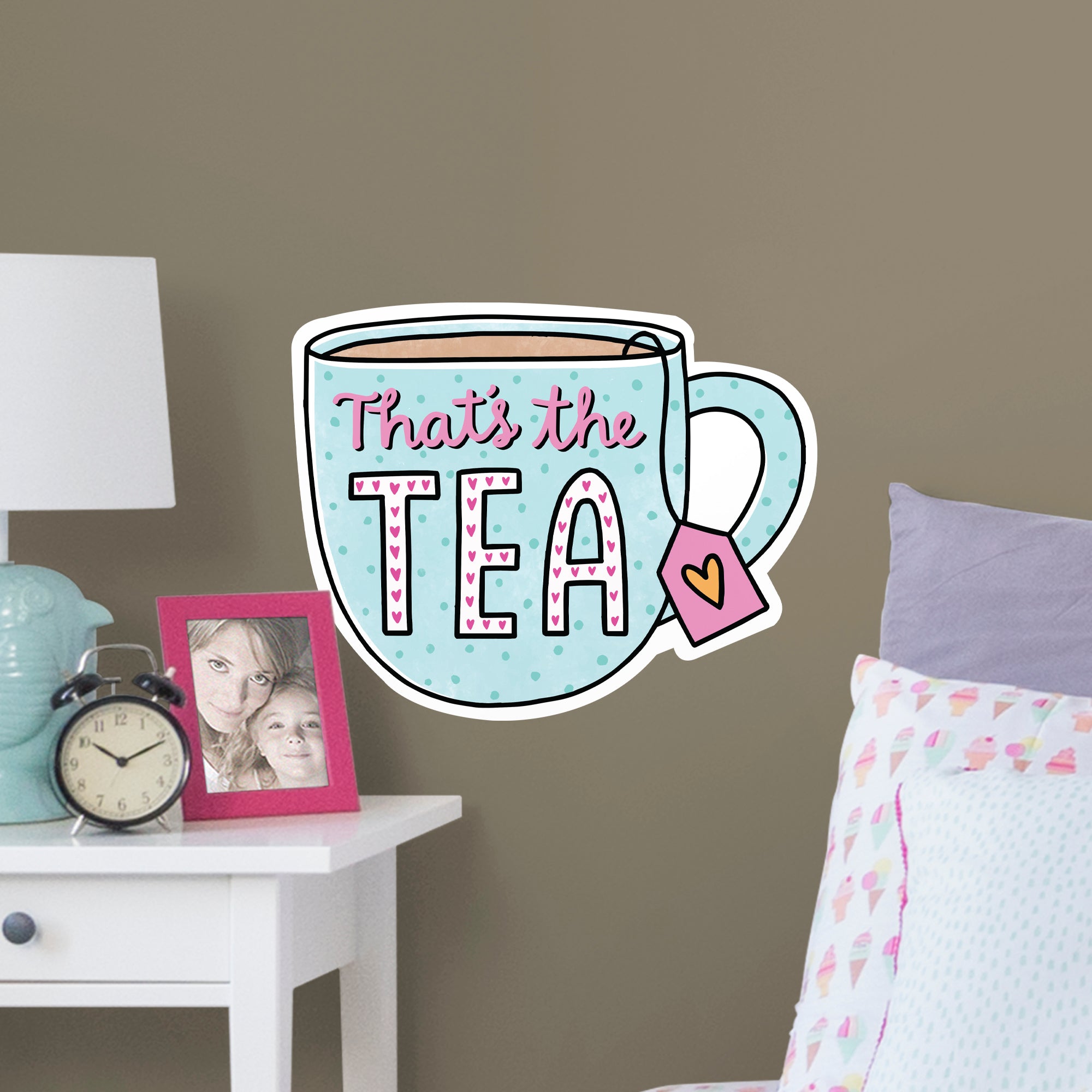 Thats The Tea - Officially Licensed Big Moods Removable Wall Decal Large by Fathead | Vinyl