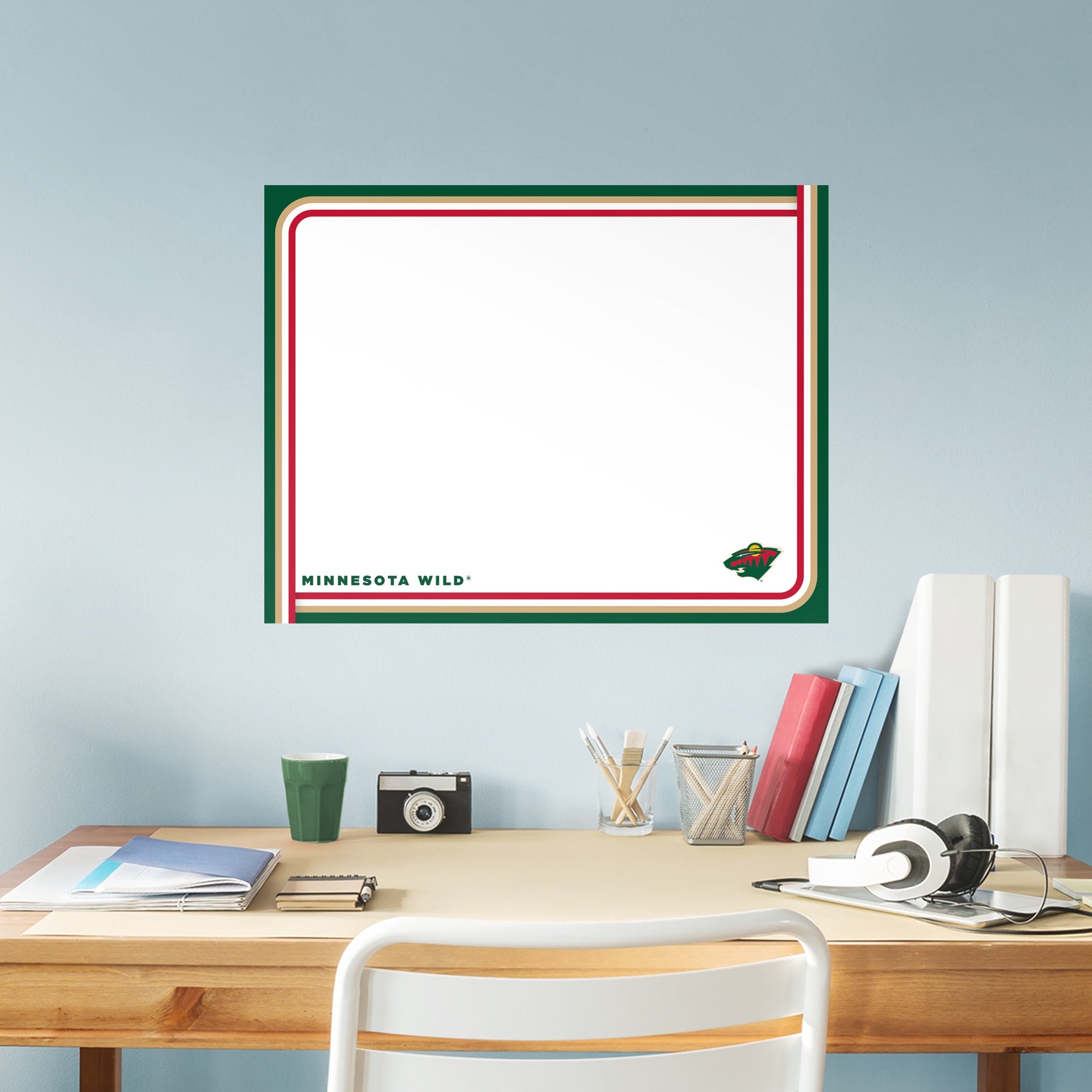 Minnesota Wild: Dry Erase Whiteboard - X-Large Officially Licensed NHL Removable Wall Decal XL by Fathead | Vinyl