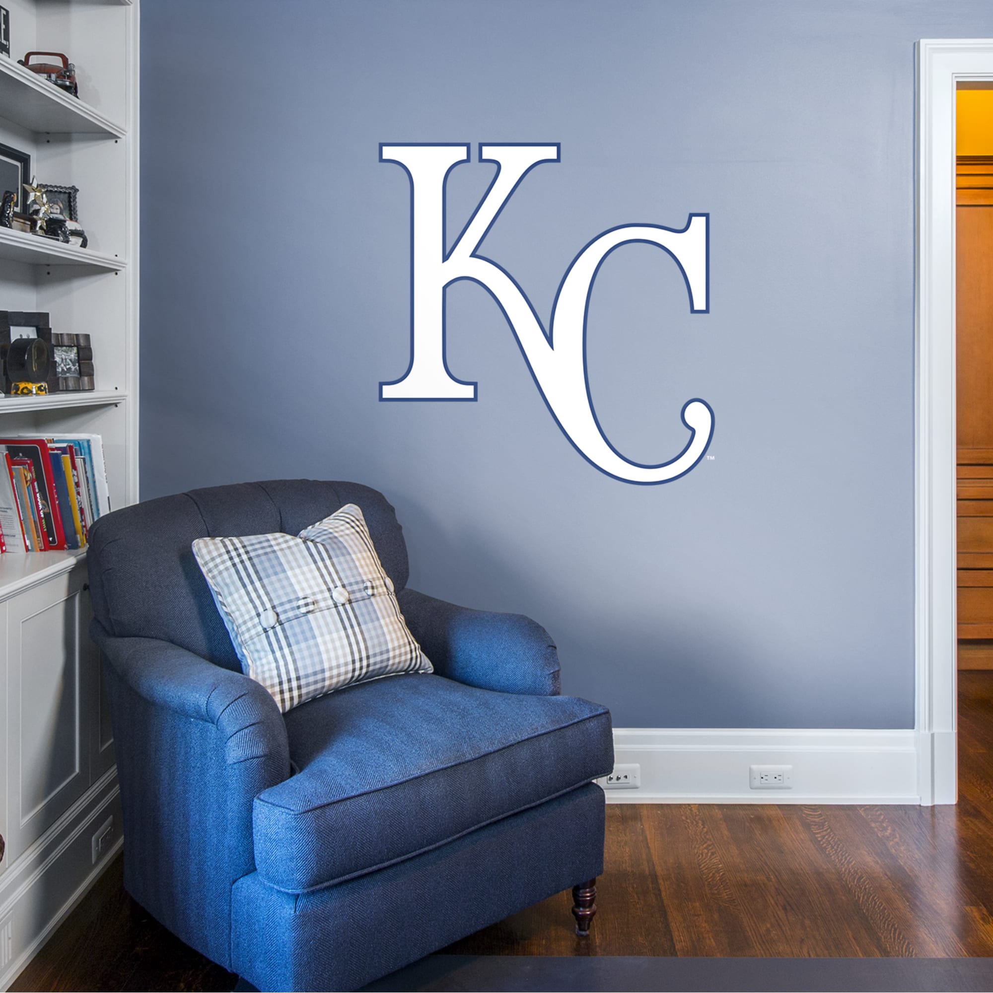 Kansas City Royals: Alternate Logo - Officially Licensed MLB Removable Wall Decal 39.0"W x 39.0"H by Fathead | Vinyl