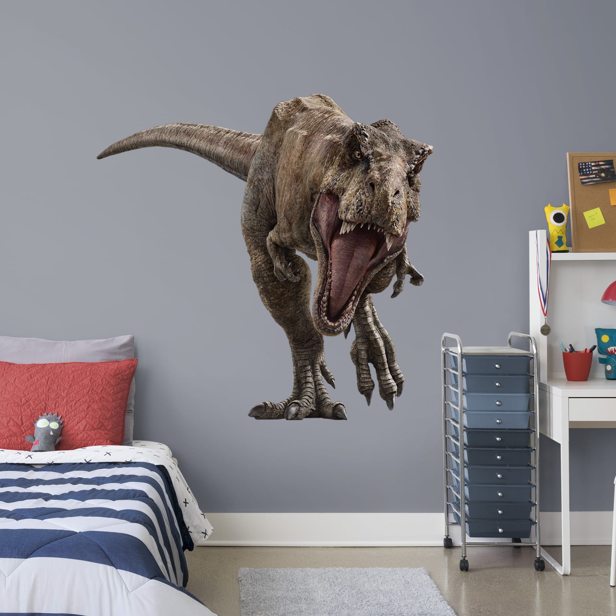 T-Rex - Jurassic World: Fallen Kingdom - Officially Licensed Removable Wall Decal Giant Character (52"W x 51"H) by Fathead | Vin