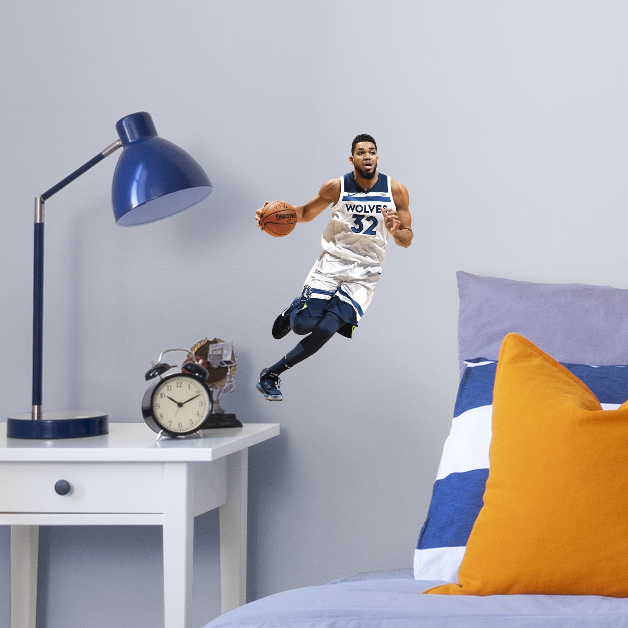 Karl-Anthony Towns for Minnesota Timberwolves - Officially Licensed NBA Removable Wall Decal Large by Fathead | Vinyl