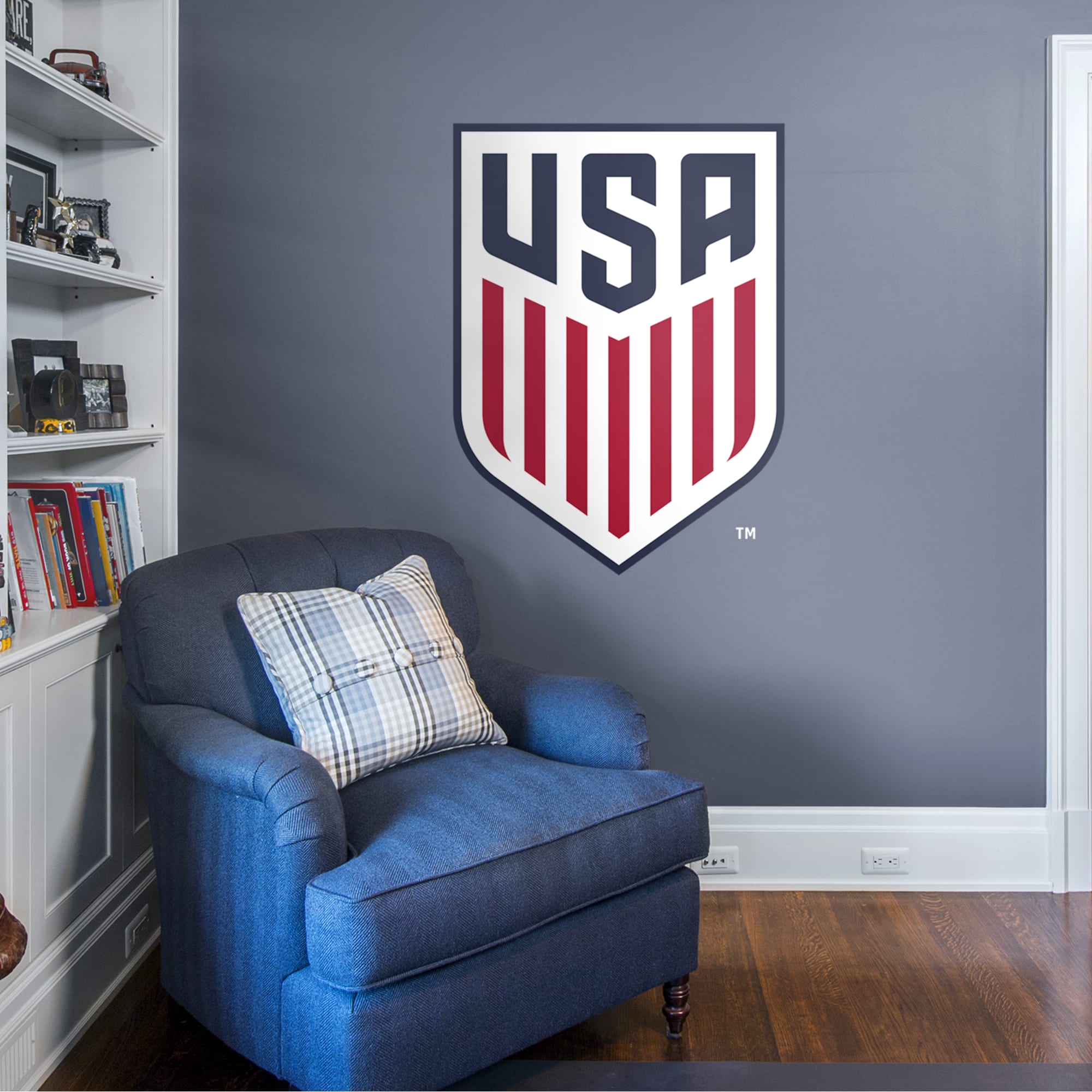 US Soccer: Mens National Team Crest - Officially Licensed Removable Wall Decal by Fathead | Vinyl