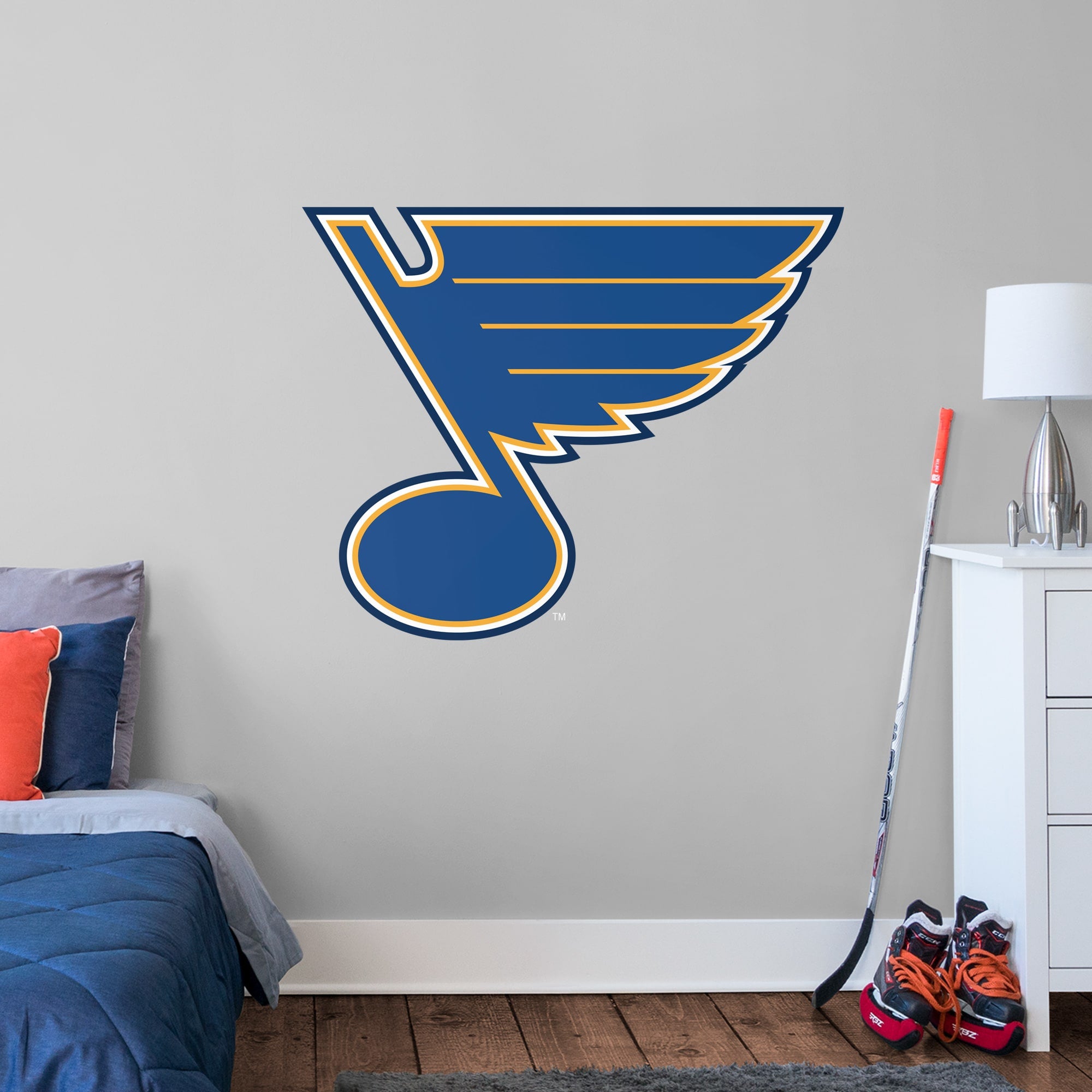 St. Louis Blues: Logo - Officially Licensed NHL Removable Wall Decal Giant Logo (48"W x 38"H) by Fathead | Vinyl