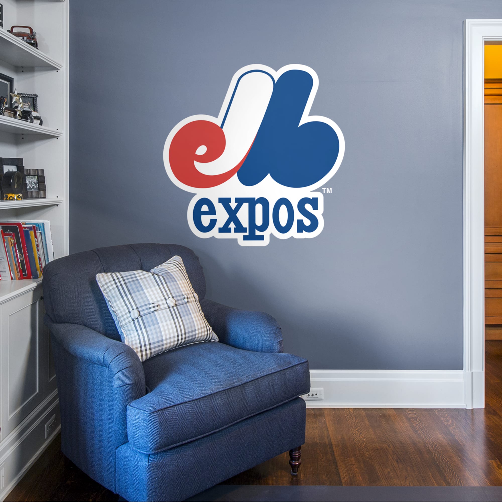 Montreal Expos for Washington Nationals: Classic Logo - Officially Licensed MLB Removable Wall Decal 40.0"W x 40.0"H by Fathead