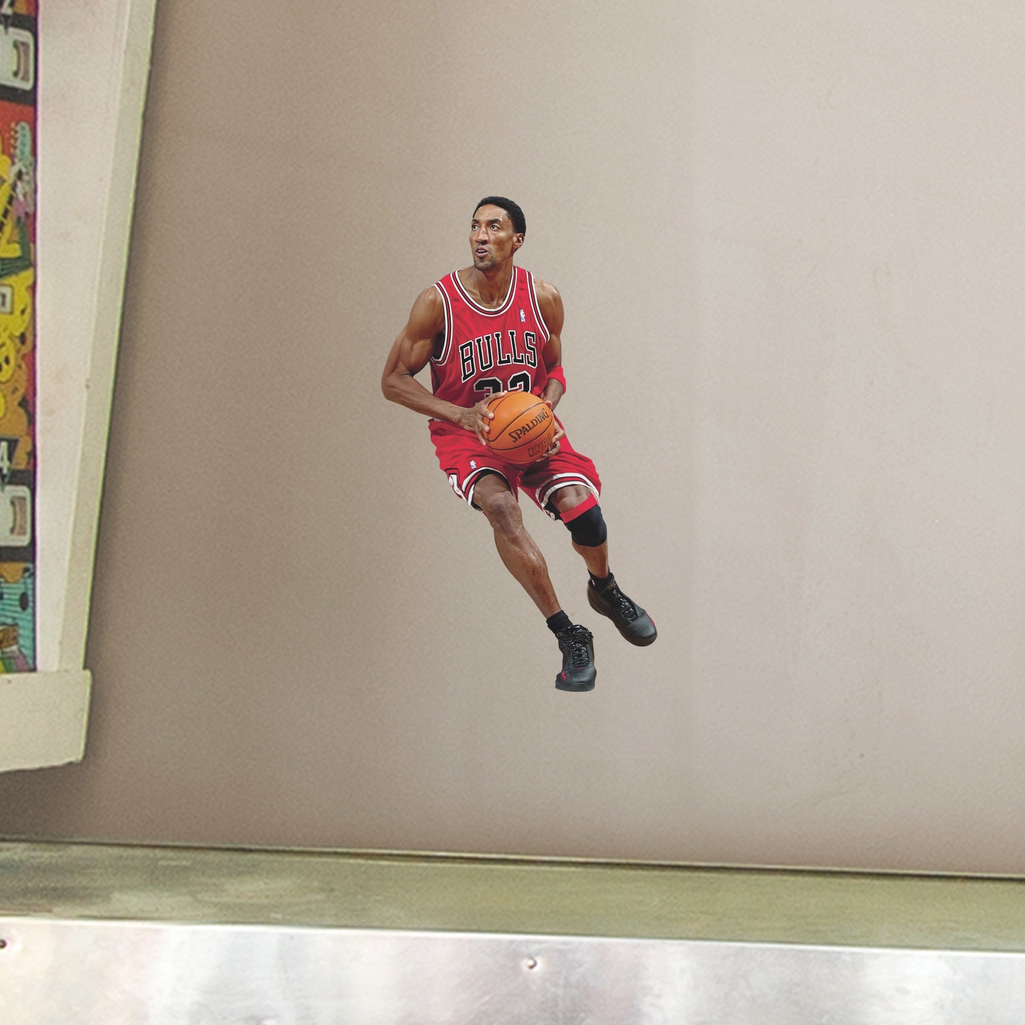 Scottie Pippen for Chicago Bulls - Officially Licensed NBA Removable Wall Decal Large by Fathead | Vinyl