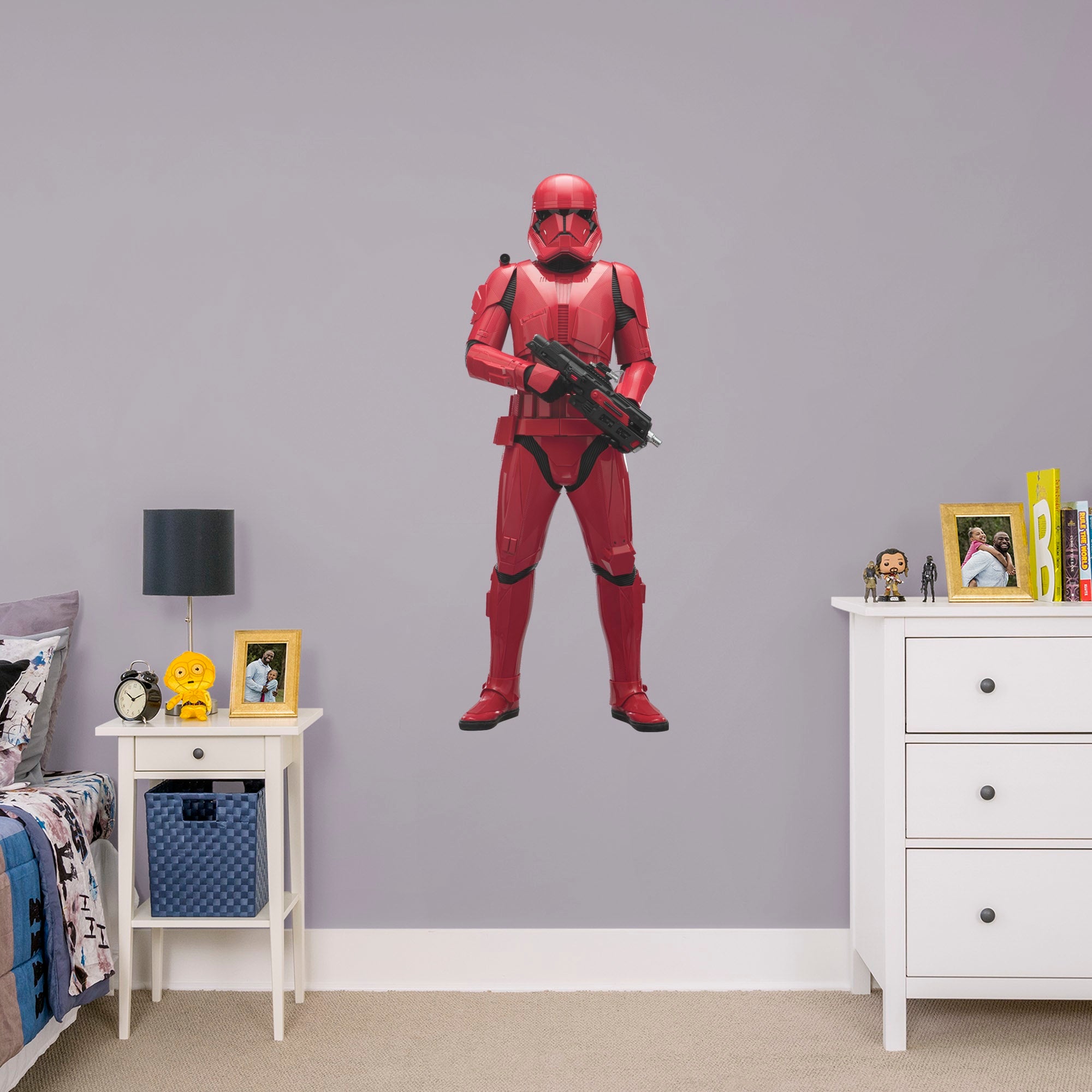 Sith Trooper - Officially Licensed Removable Wall Decal Giant Character + 2 Decals (19"W x 51"H) by Fathead | Vinyl