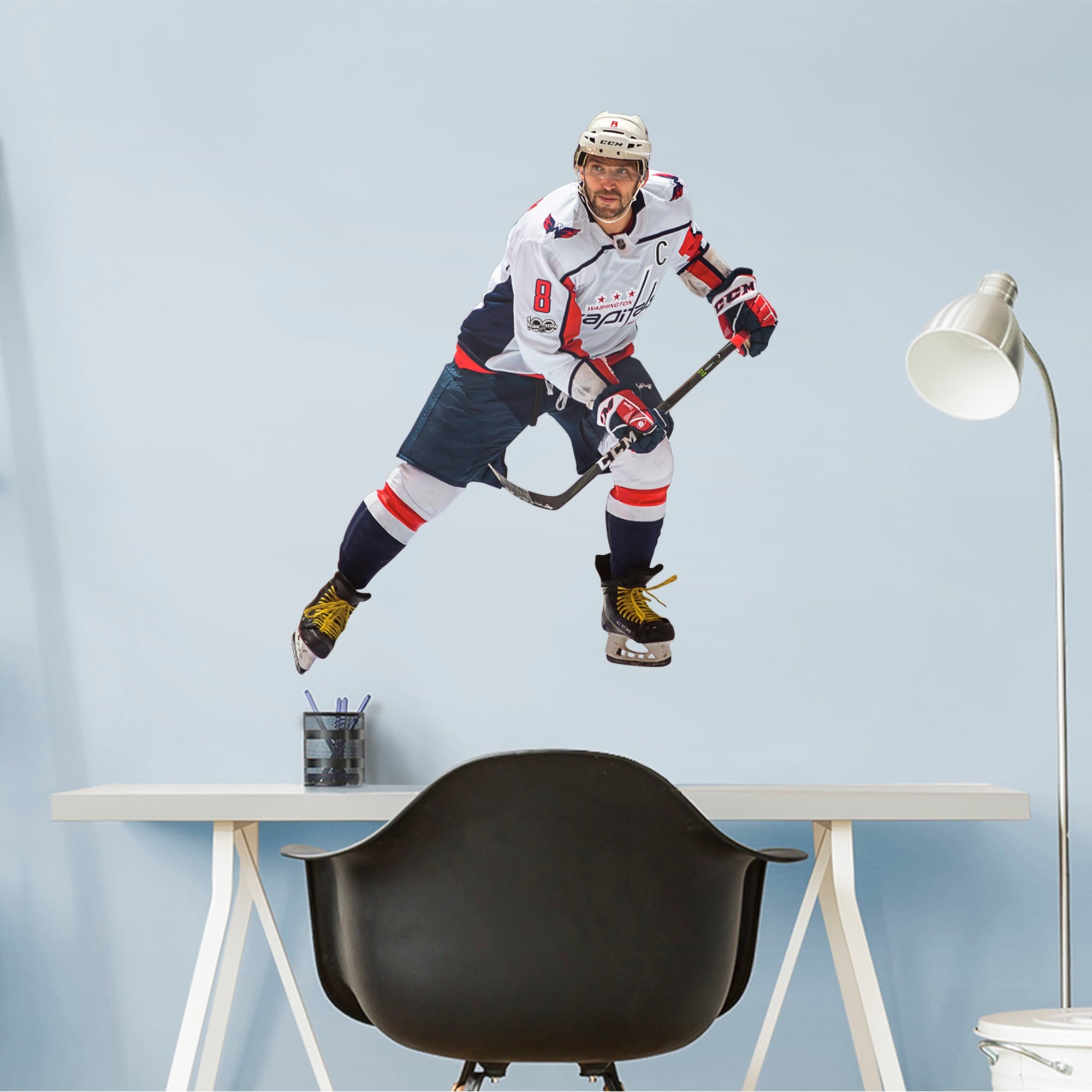 Alex Ovechkin for Washington Capitals - Officially Licensed NHL Removable Wall Decal 29.0"W x 34.0"H by Fathead | Vinyl