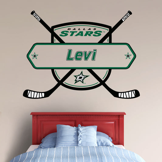 Dallas Stars: Personalized Name - Officially Licensed NHL Removable Wall Decal