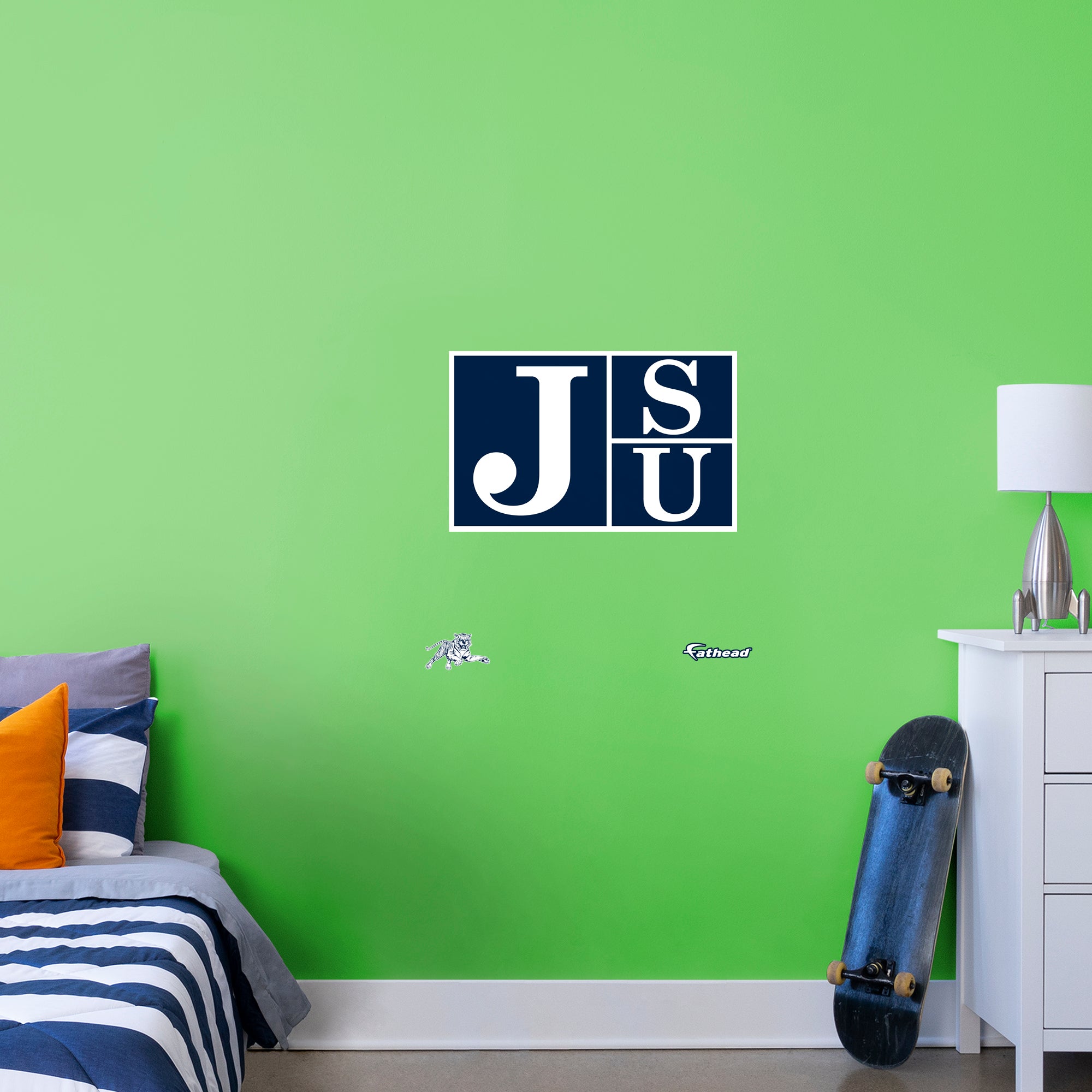 Jackson State University 2020 Logo - Officially Licensed NCAA Removable Wall Decal XL by Fathead | Vinyl