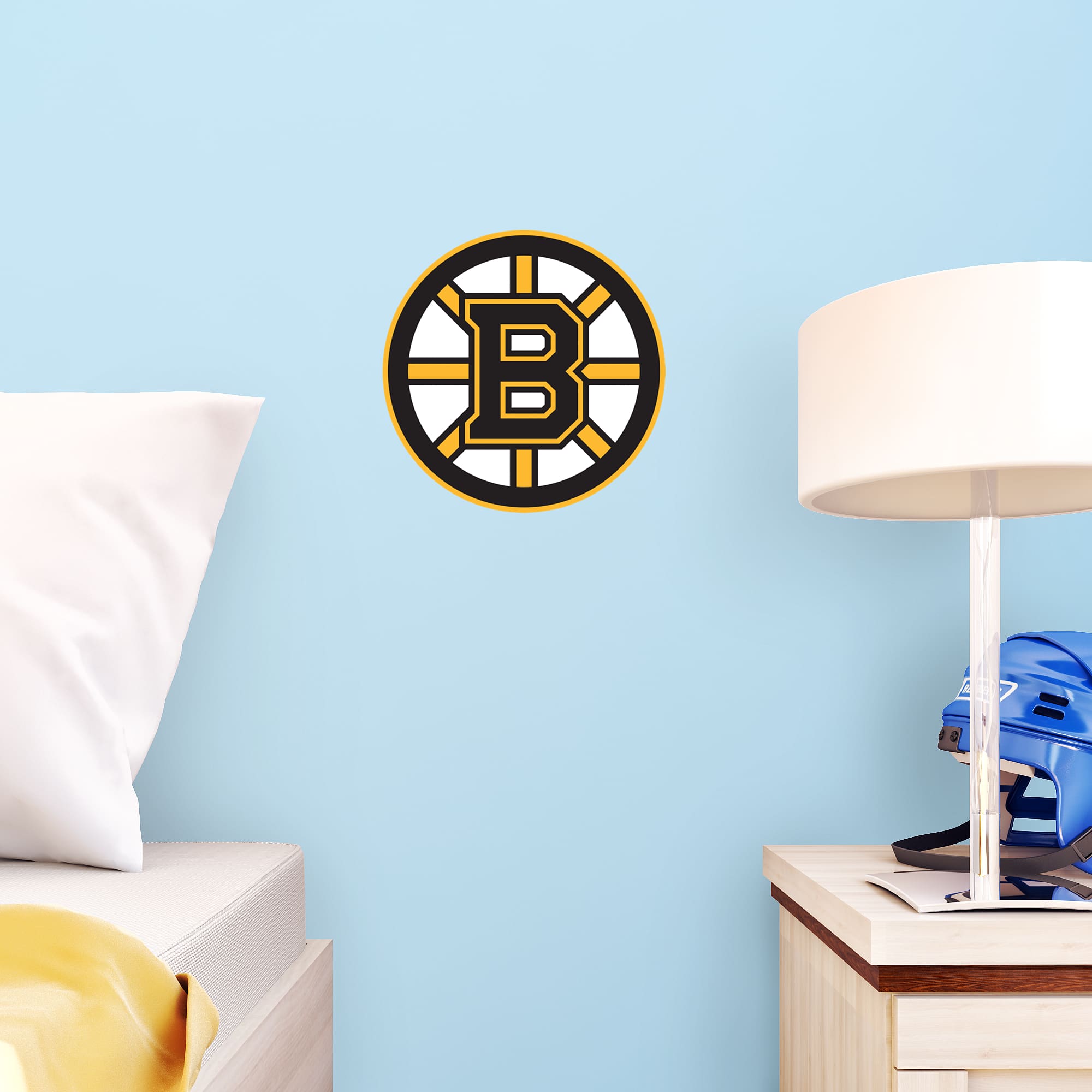 Boston Bruins: Logo - Officially Licensed NHL Removable Wall Decal Large by Fathead | Vinyl