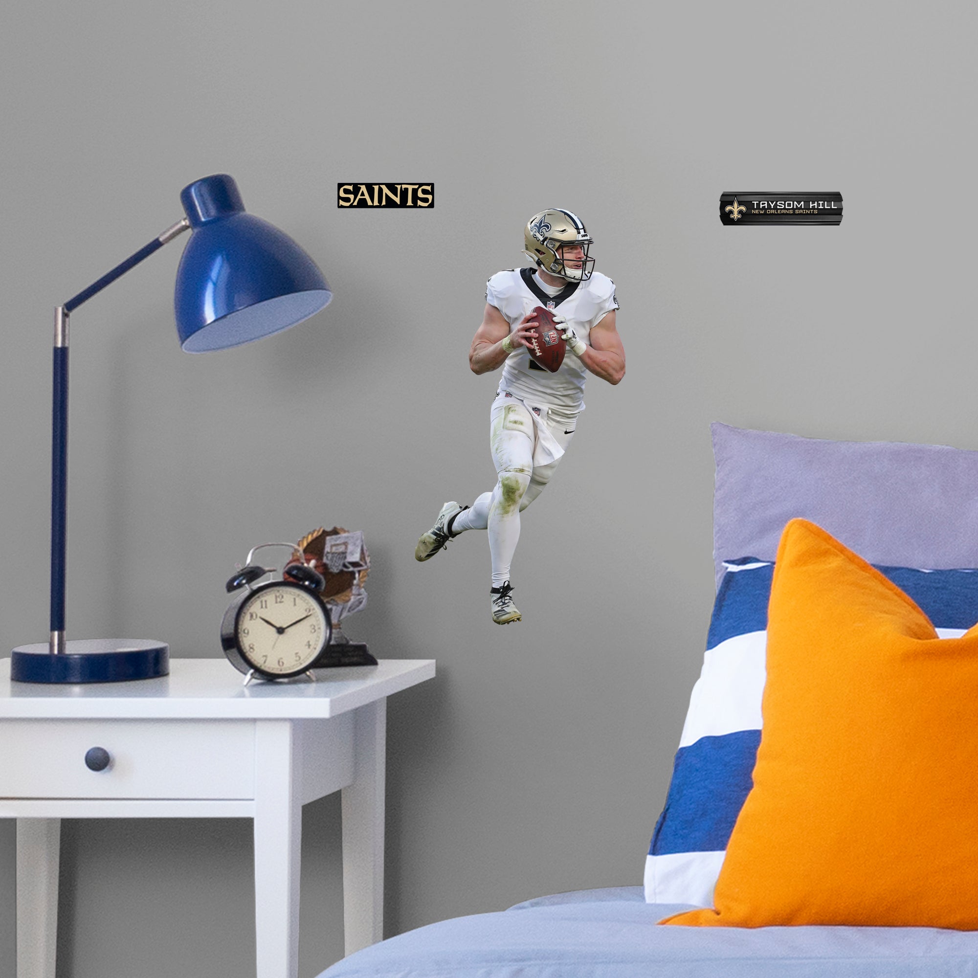 Taysom Hill 2021 - Officially Licensed NFL Removable Wall Decal Large by Fathead | Vinyl