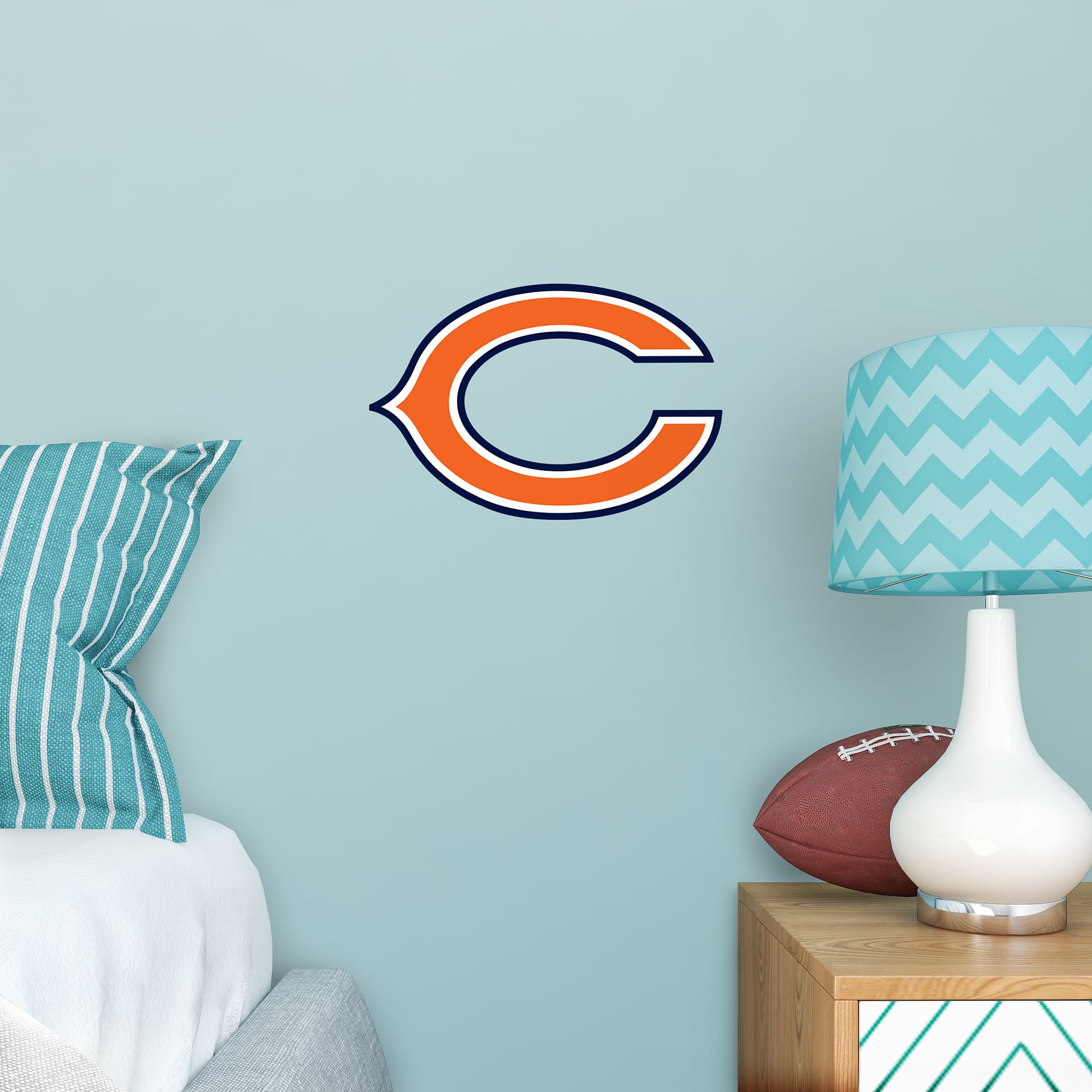 Chicago Bears: "C" Logo - Officially Licensed NFL Removable Wall Decal Large by Fathead | Vinyl