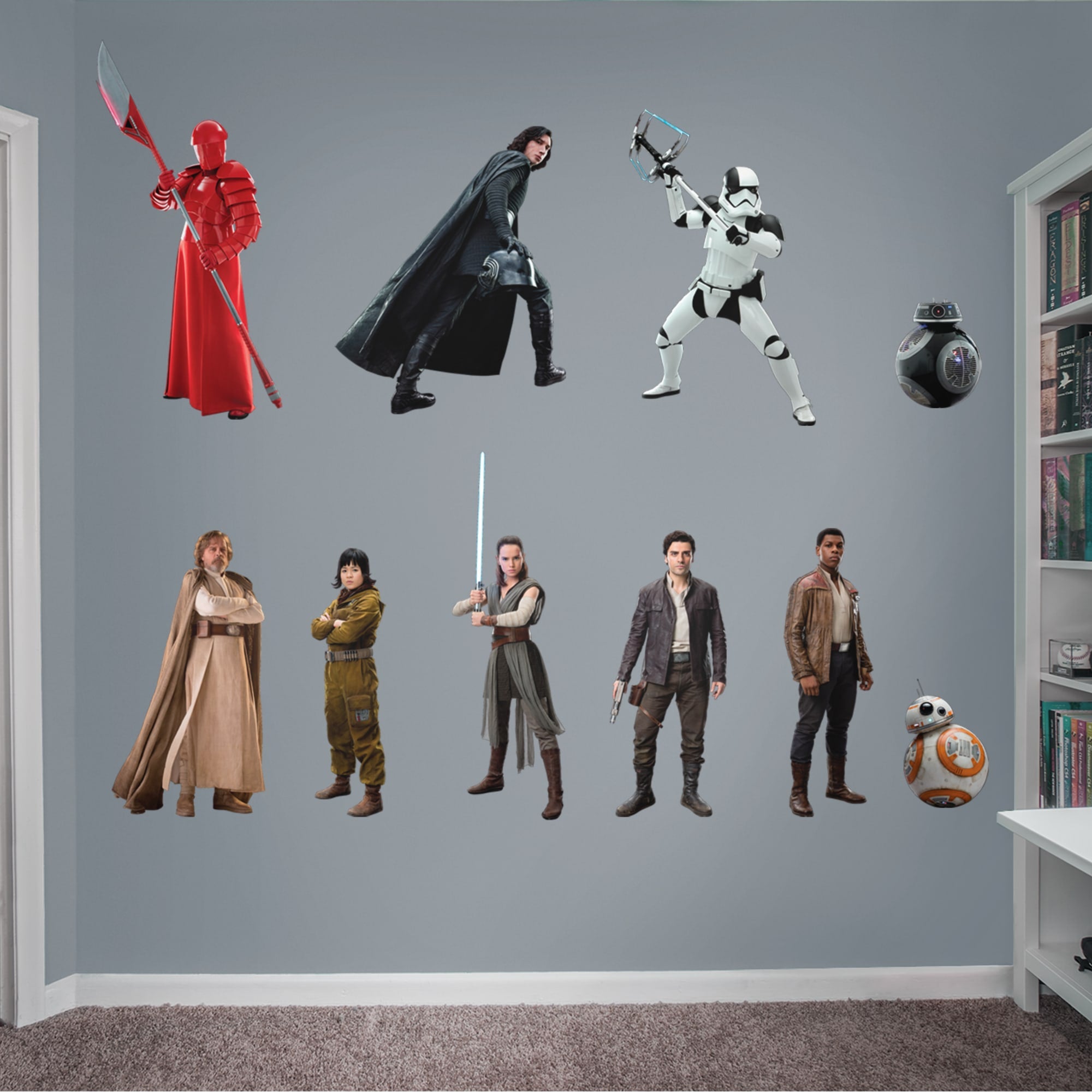 Star Wars: The Last Jedi Collection - Officially Licensed Removable Wall Decals 54.0"W x 72.0"H by Fathead | Vinyl