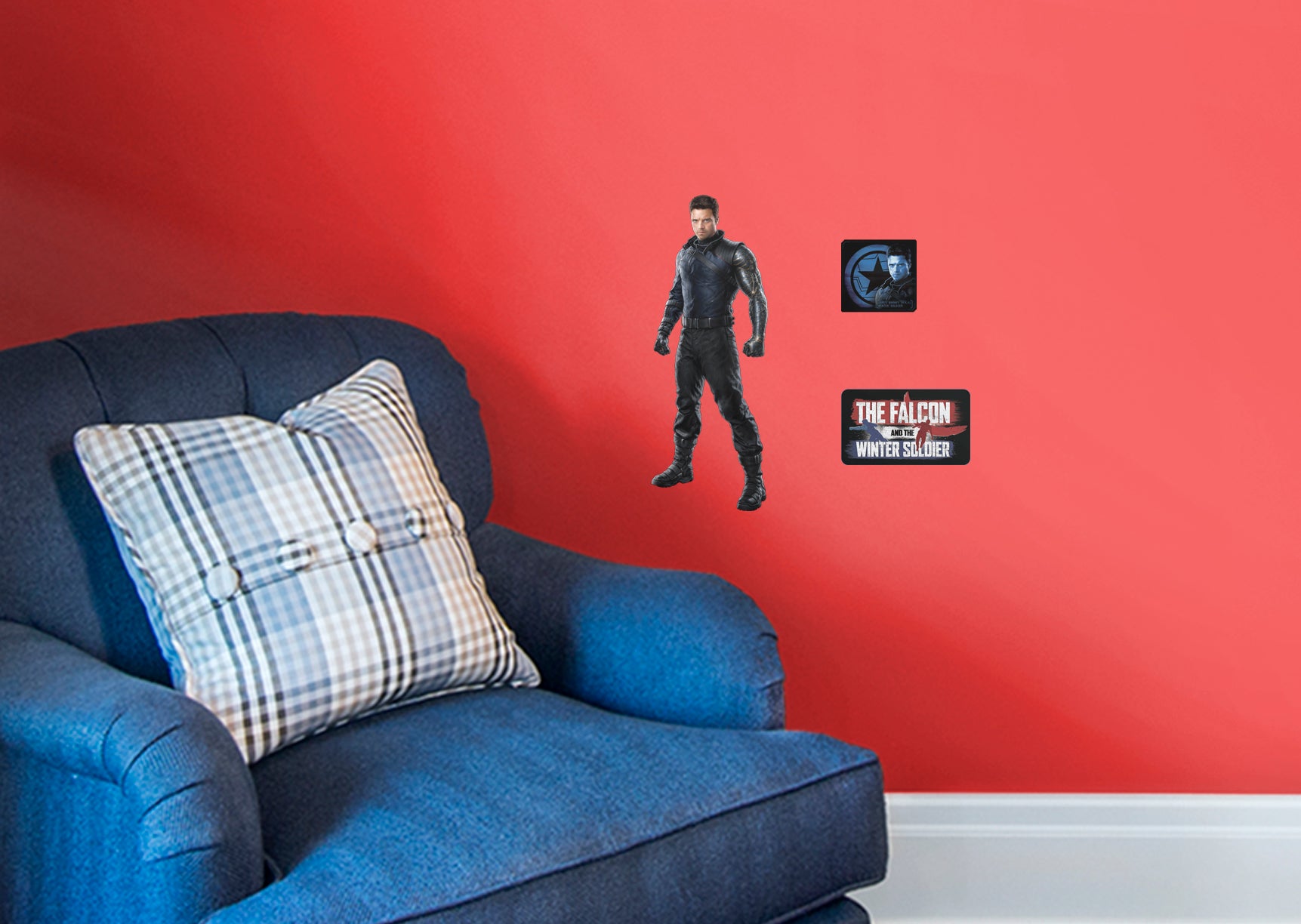 The Falcon & The Winter Soldier WINTER SOLDIER - Officially Licensed Marvel Removable Wall Decal Large by Fathead | Vinyl