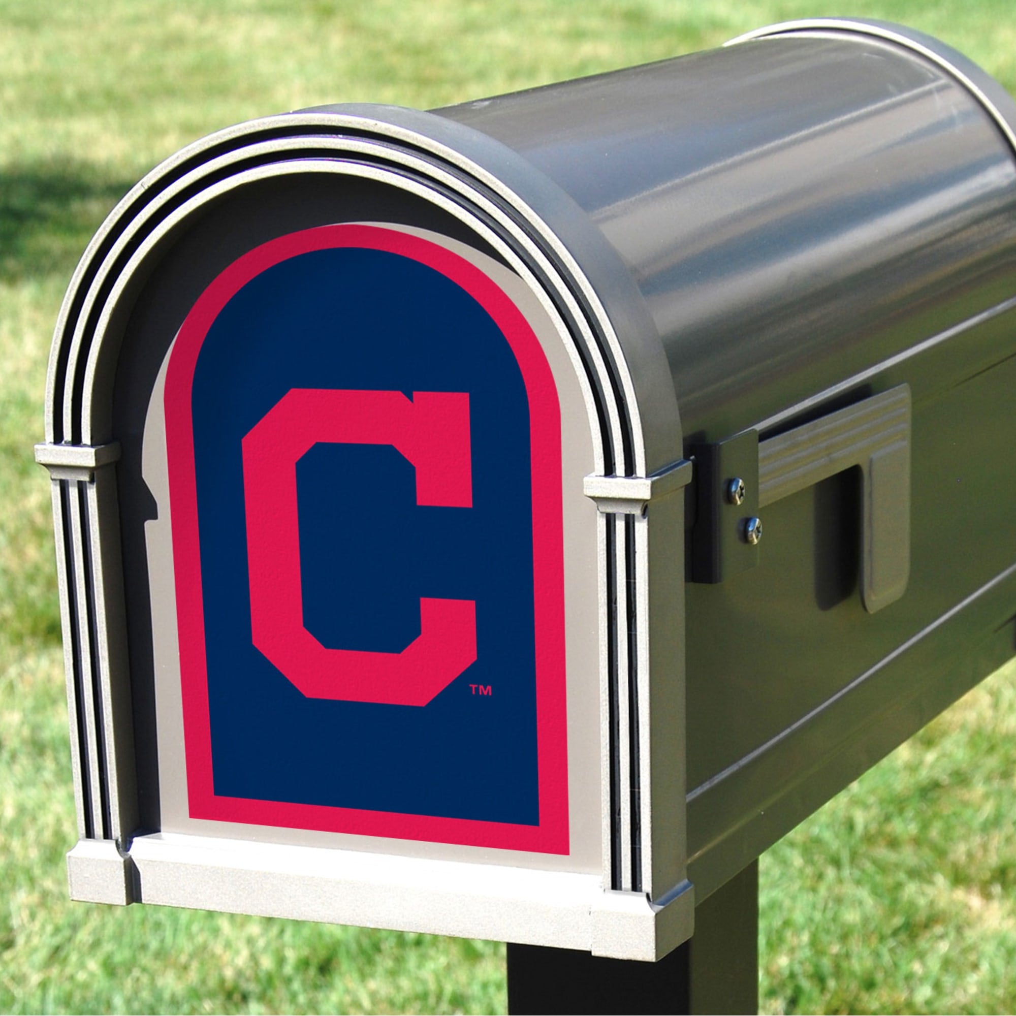 Cleveland Indians: Mailbox Logo - Officially Licensed MLB Outdoor Graphic 5.0"W x 8.0"H by Fathead | Wood/Aluminum