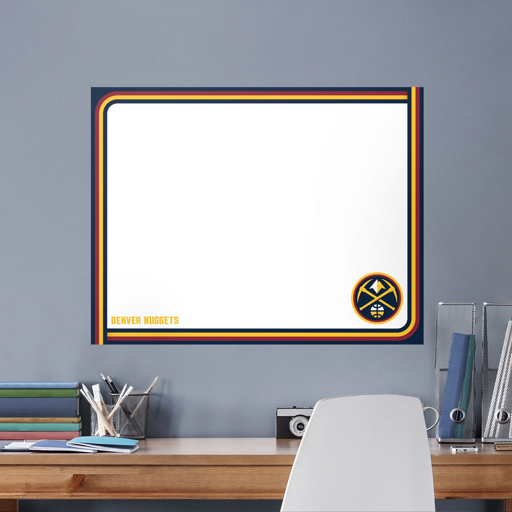 Denver Nuggets for Denver Nuggets: Dry Erase Whiteboard - Officially Licensed NBA Removable Wall Decal XL by Fathead | Vinyl
