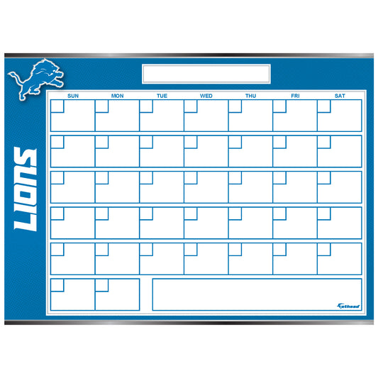 Calendars: All Blue One Month Calendar Dry Erase - Removable Adhesive –  Fathead