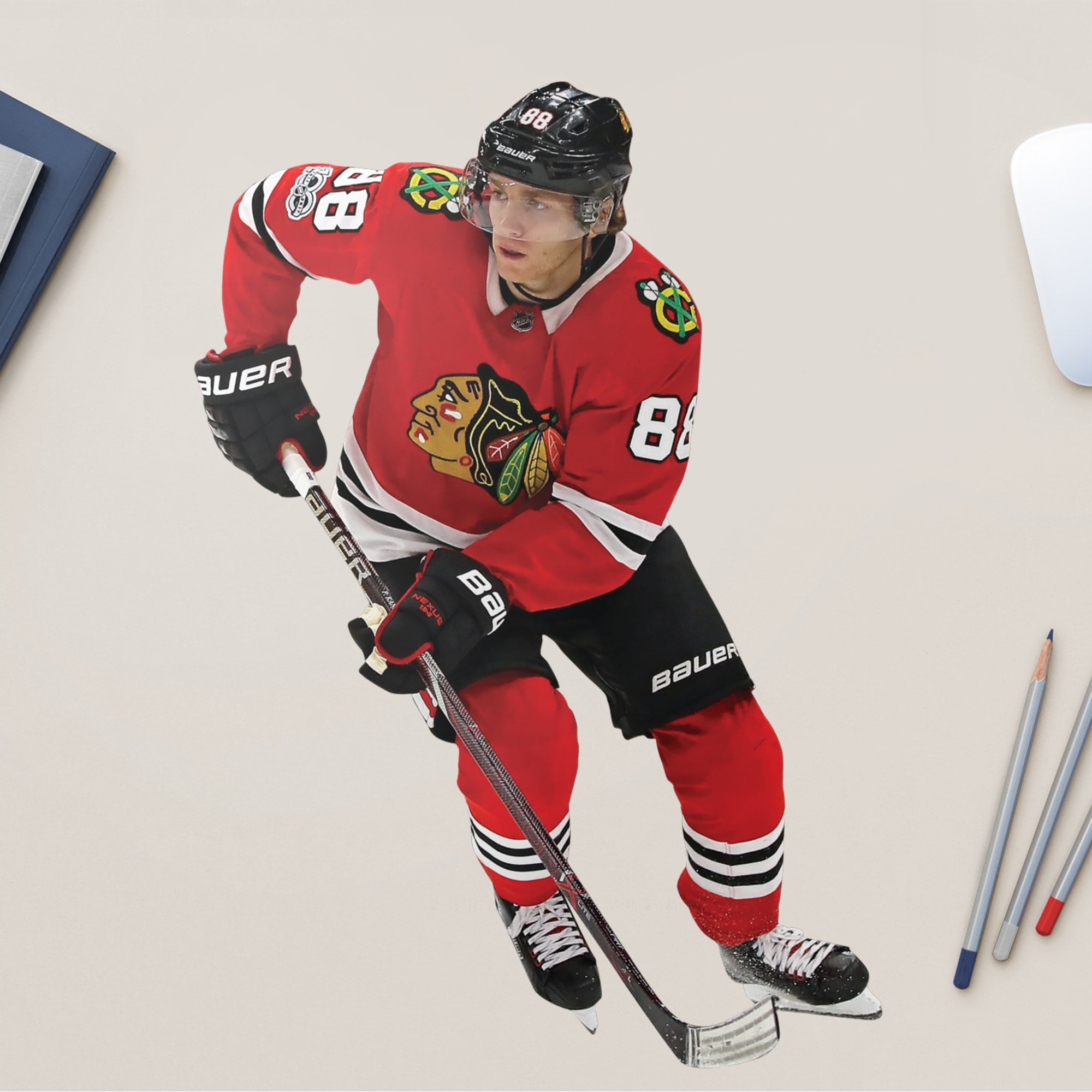 Patrick Kane for Chicago Blackhawks - Officially Licensed NHL Removable Wall Decal 12.0"W x 17.0"H by Fathead | Vinyl