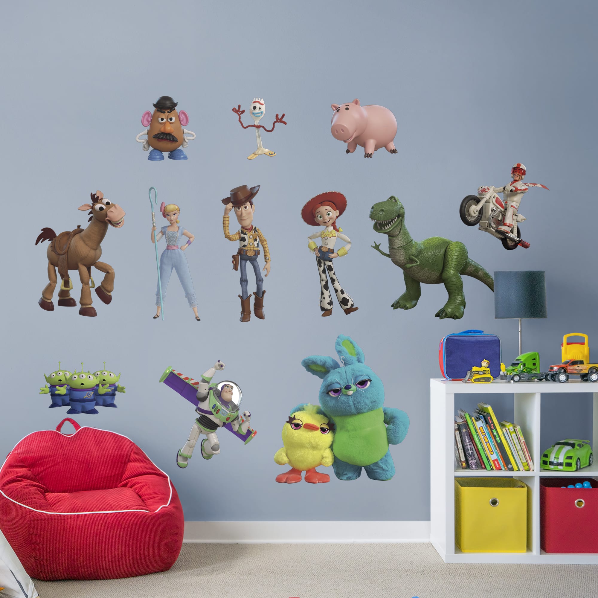 Toy Story 4: Collection - Officially Licensed Disney/PIXAR Removable Wall Decals 30.0"W x 30.0"H by Fathead | Vinyl