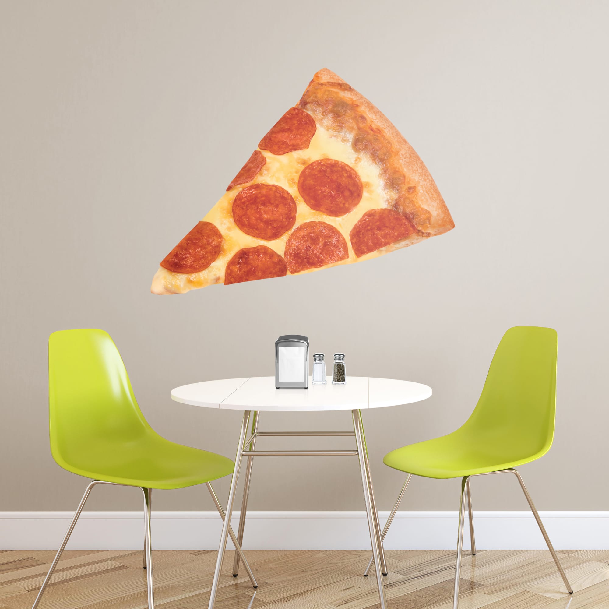 Pizza - Removable Vinyl Decal Giant Pizza + 2 Decals (47"W x 36"H) by Fathead