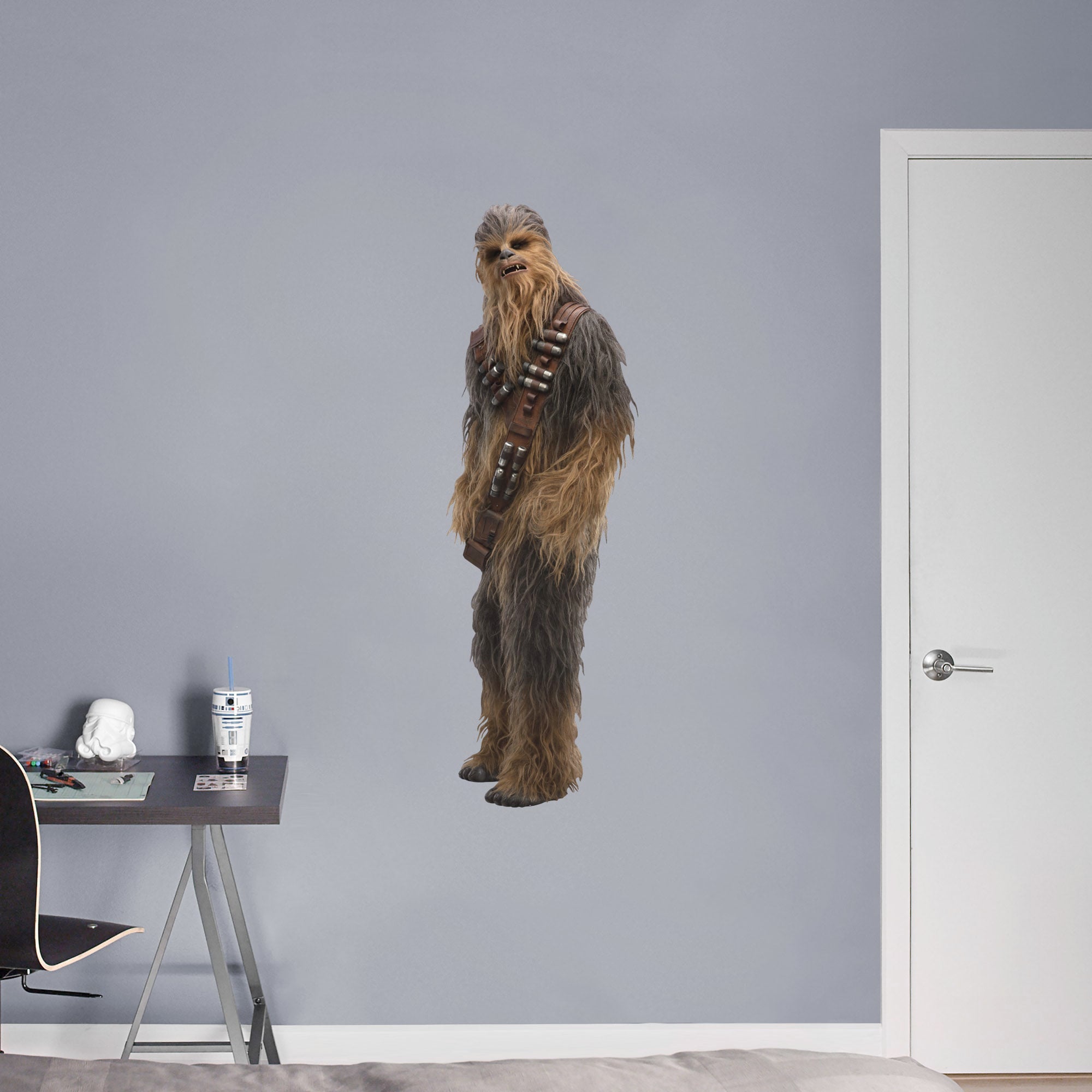 Chewbacca - Solo: A Star Wars Story - Officially Licensed Removable Wall Decal Giant Character + 2 Decals (16"W x 51"H) by Fathe