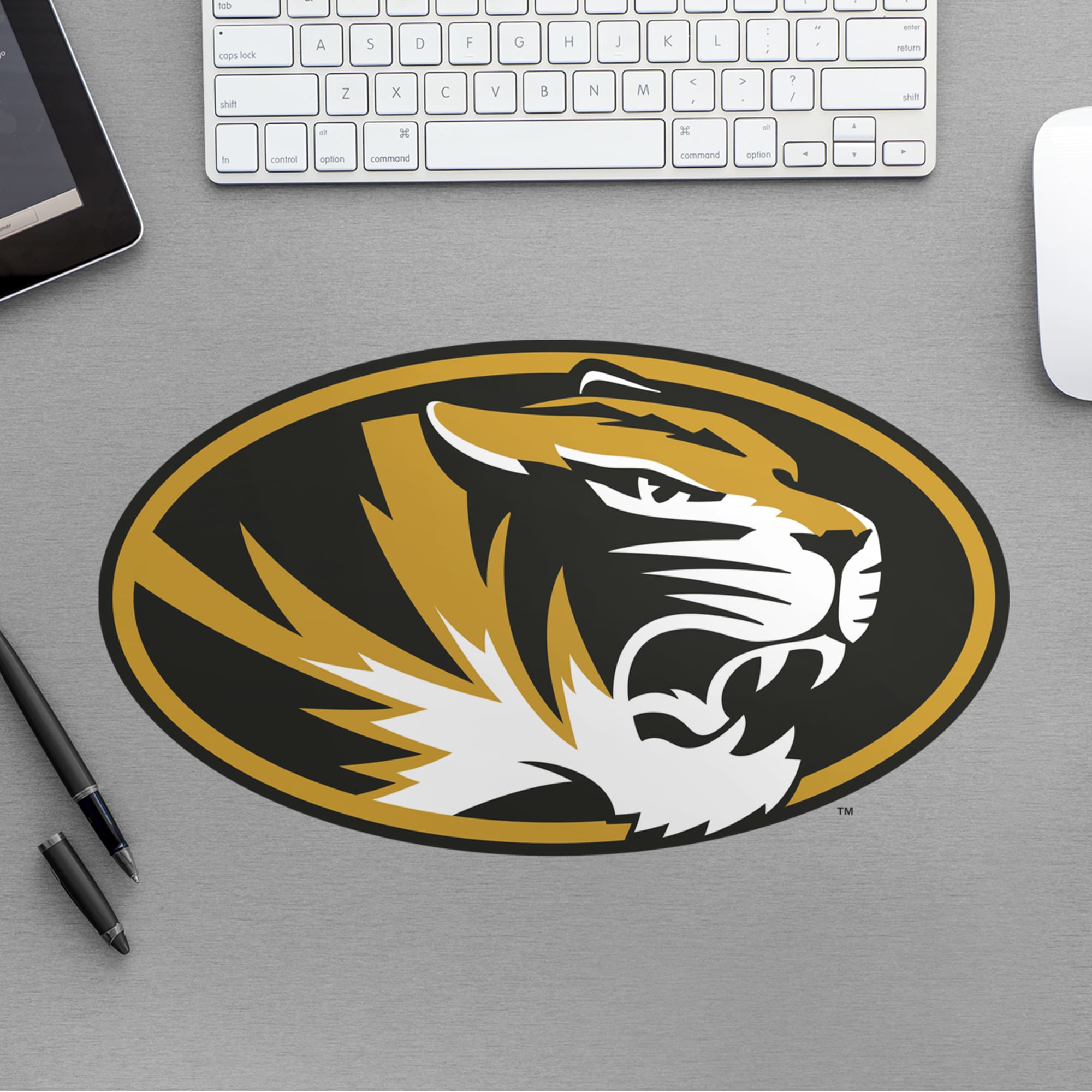 Missouri Tigers: Logo - Officially Licensed Removable Wall Decal 9.0"W x 11.0"H by Fathead | Vinyl