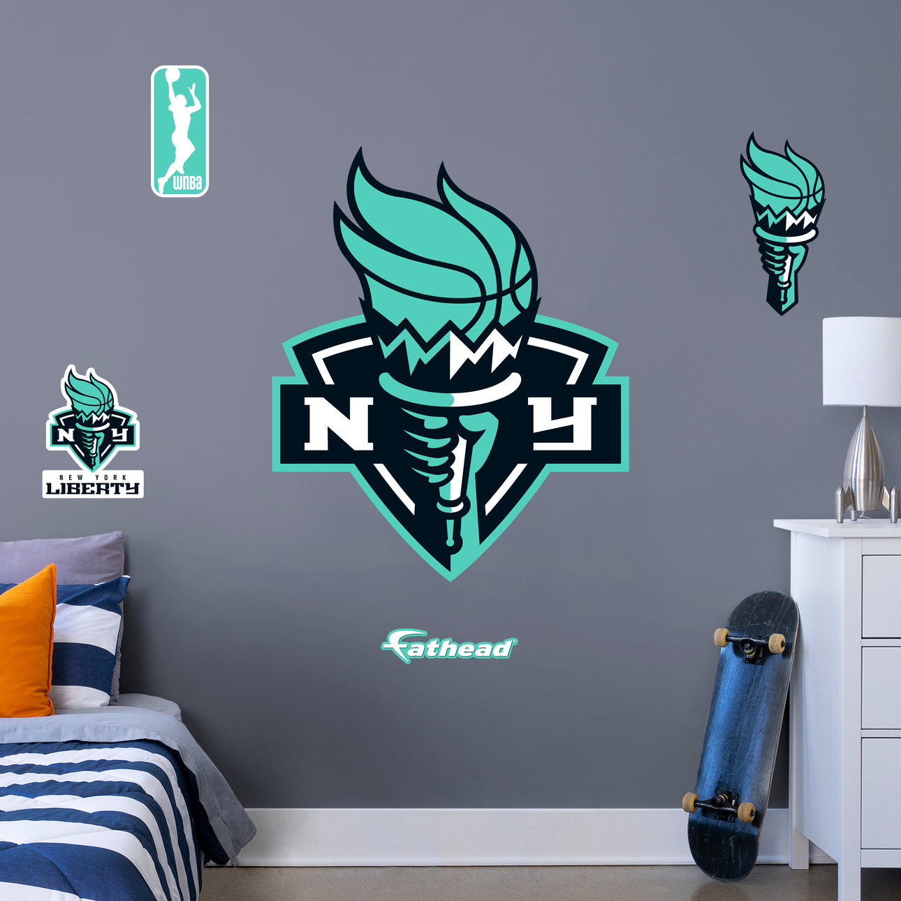 New York Liberty Logo Officially Licensed WNBA Removable Wall Decal