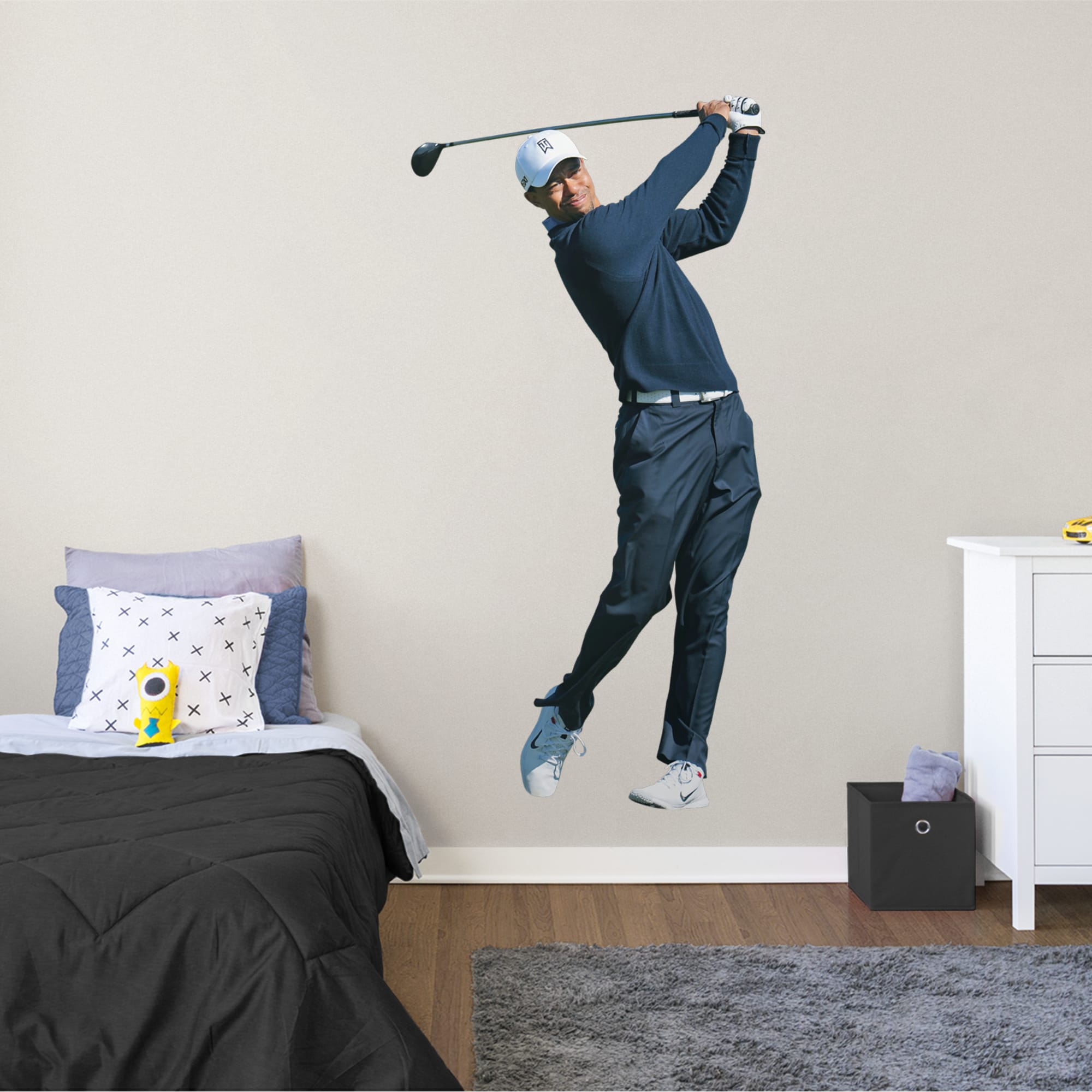 Tiger Woods - Officially Licensed Removable Wall Decal by Fathead | Wood/Vinyl