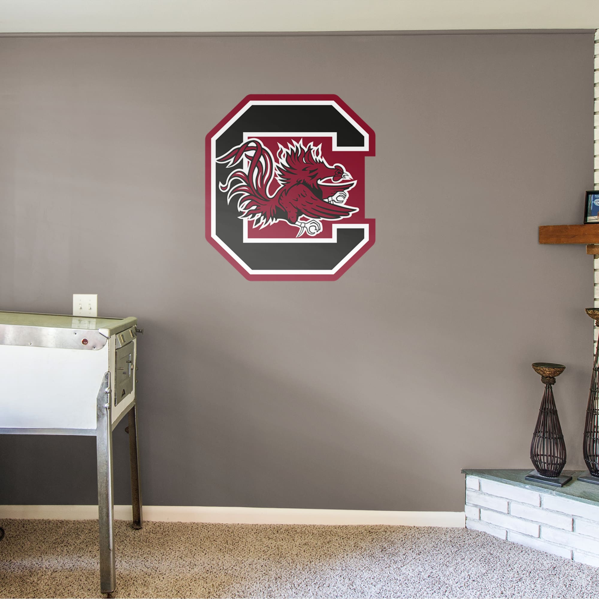 South Carolina Gamecocks: Logo - Officially Licensed Removable Wall Decal 35.0"W x 39.0"H by Fathead | Vinyl