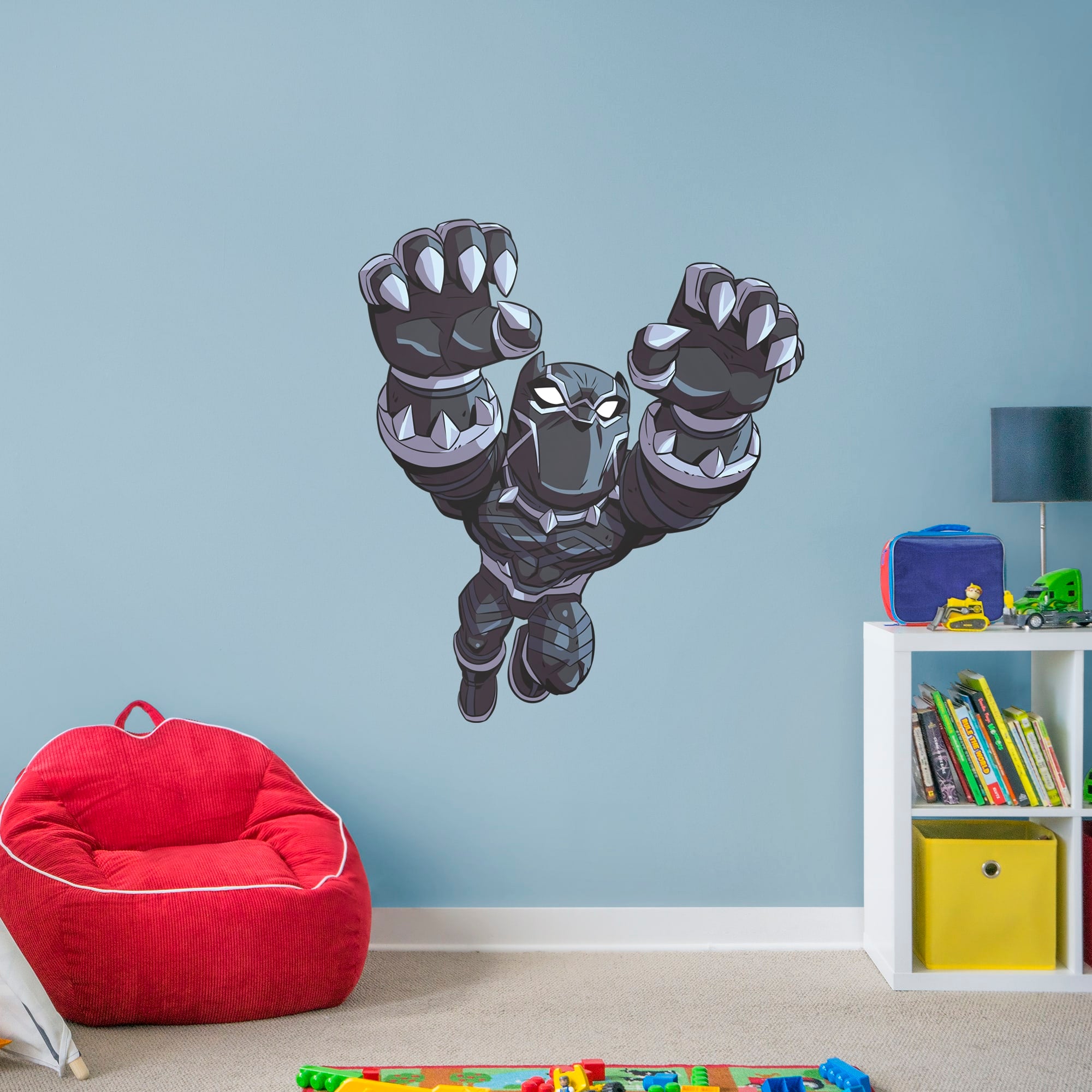 Black Panther: Marvel Super Hero Adventures - Officially Licensed Removable Wall Decal 40.0"W x 44.0"H by Fathead | Vinyl