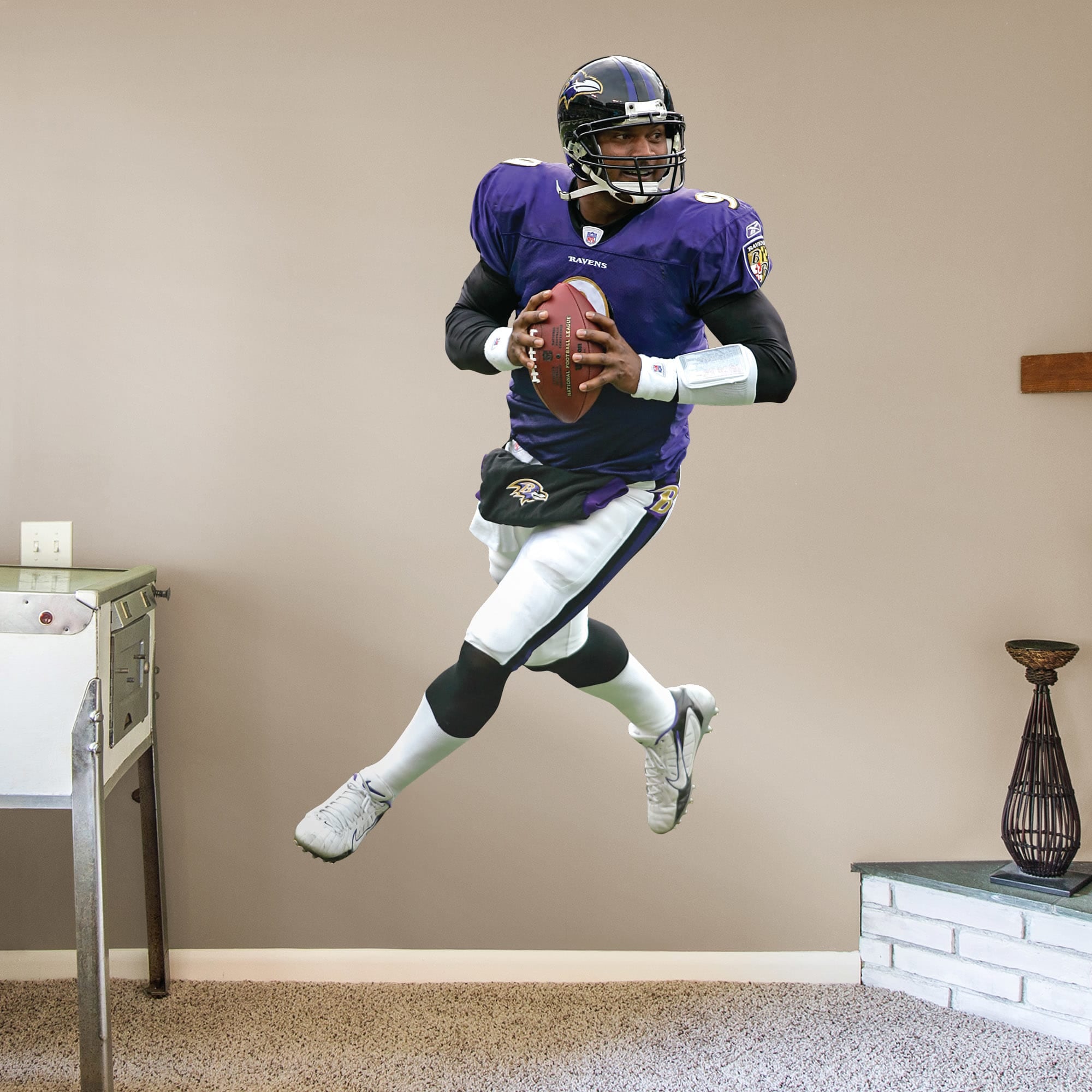 Steve McNair for Baltimore Ravens: Ravens Legend - Officially Licensed NFL Removable Wall Decal Life-Size Athlete + 2 Decals (49