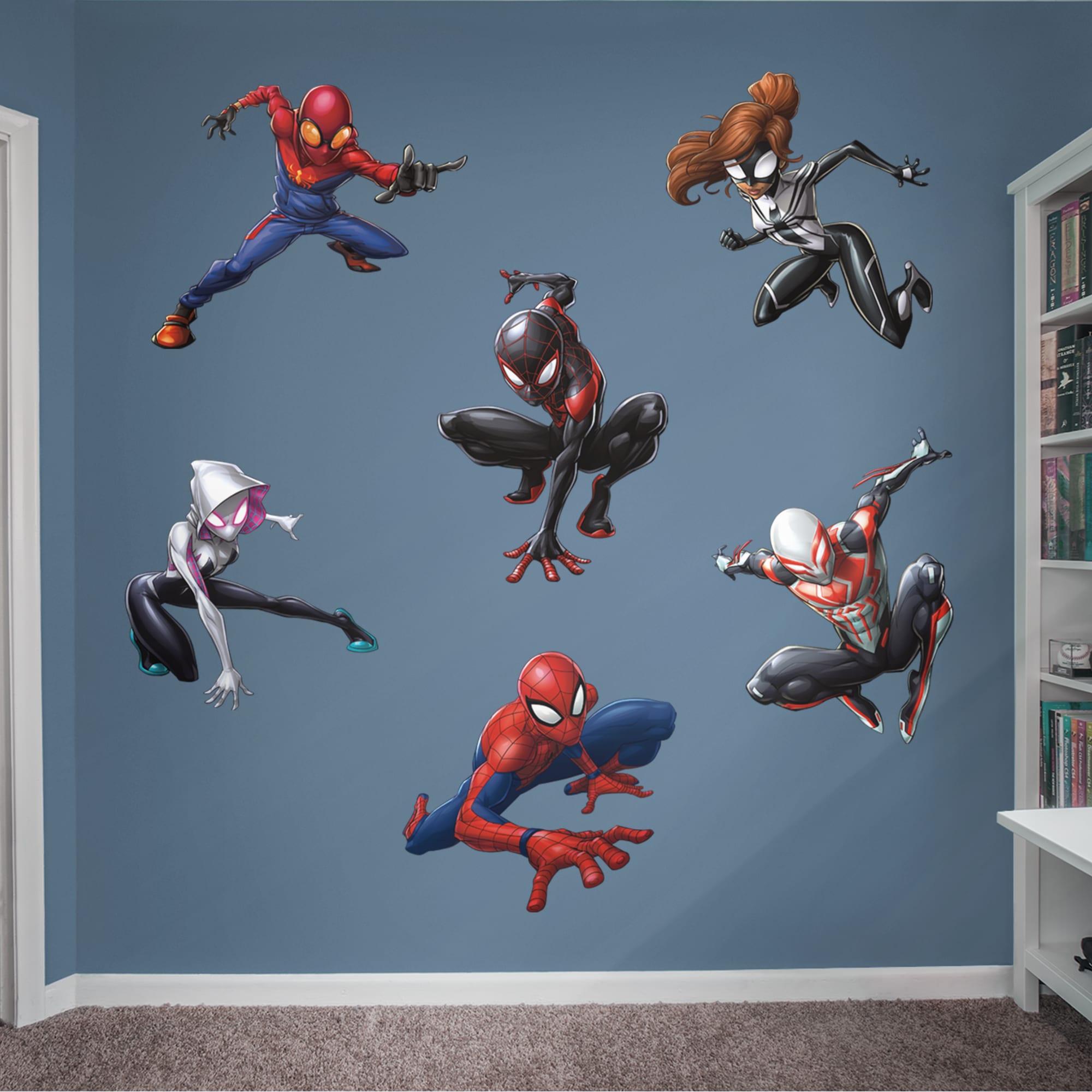 Spider-Man: Heroes Collection - Officially Licensed Removable Wall Decal 37.0"W x 78.0"H by Fathead | Vinyl