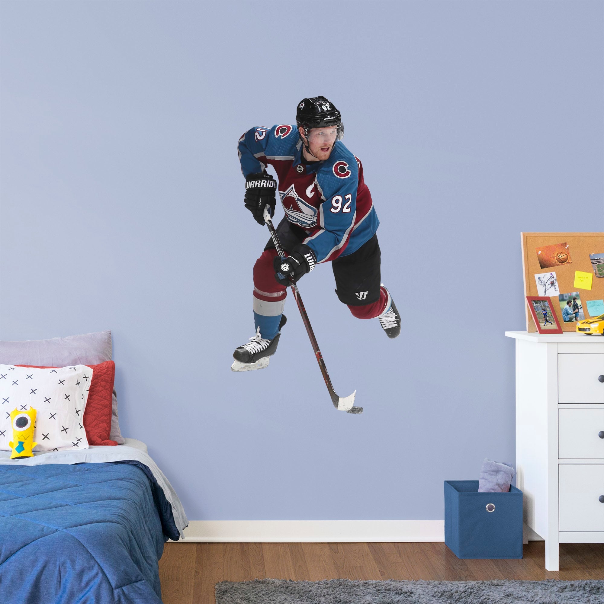 Gabriel Landeskog for Colorado Avalanche - Officially Licensed NHL Removable Wall Decal Giant Athlete + 2 Decals (28"W x 51"H) b