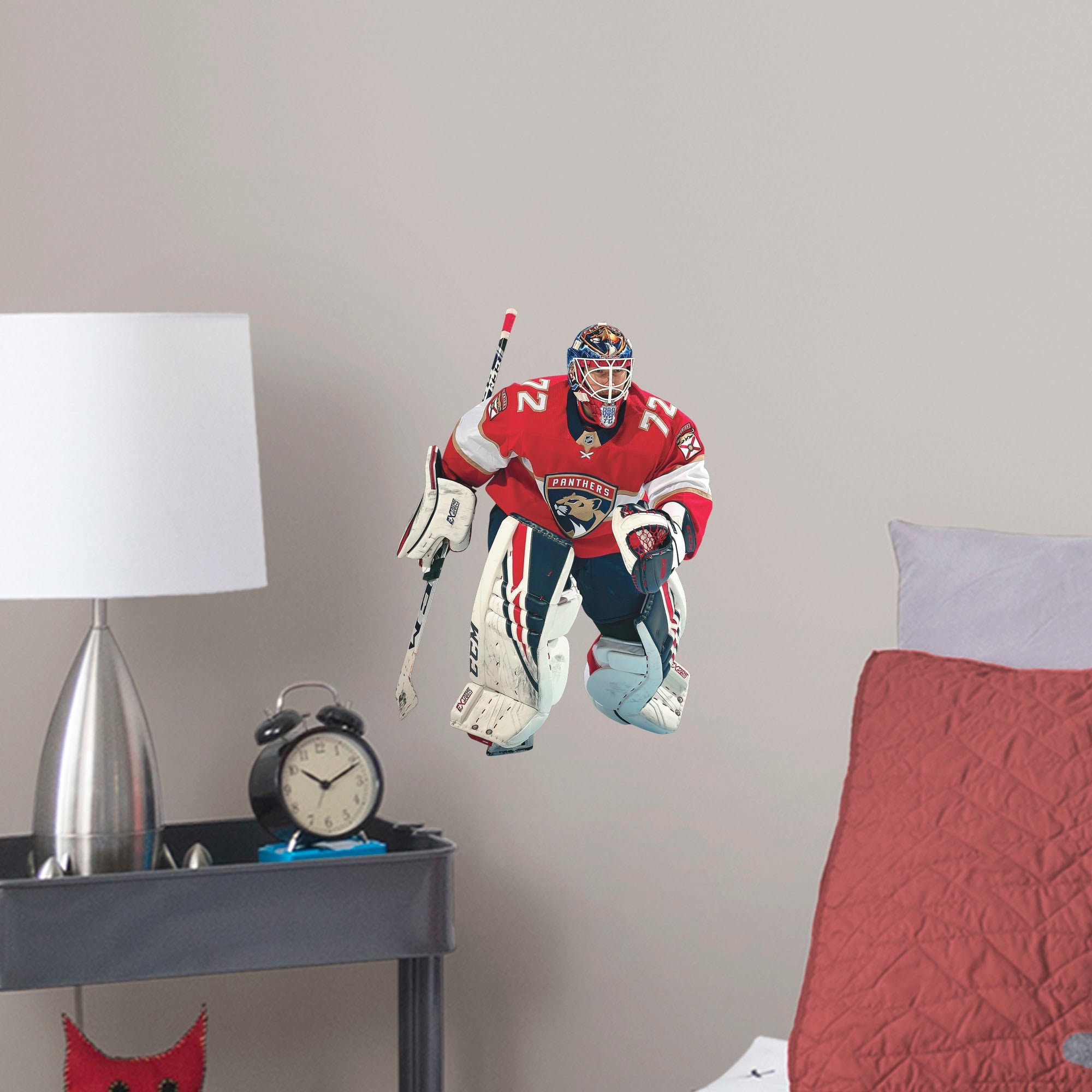 Sergei Bobrovsky for Florida Panthers - Officially Licensed NHL Removable Wall Decal Large by Fathead | Vinyl