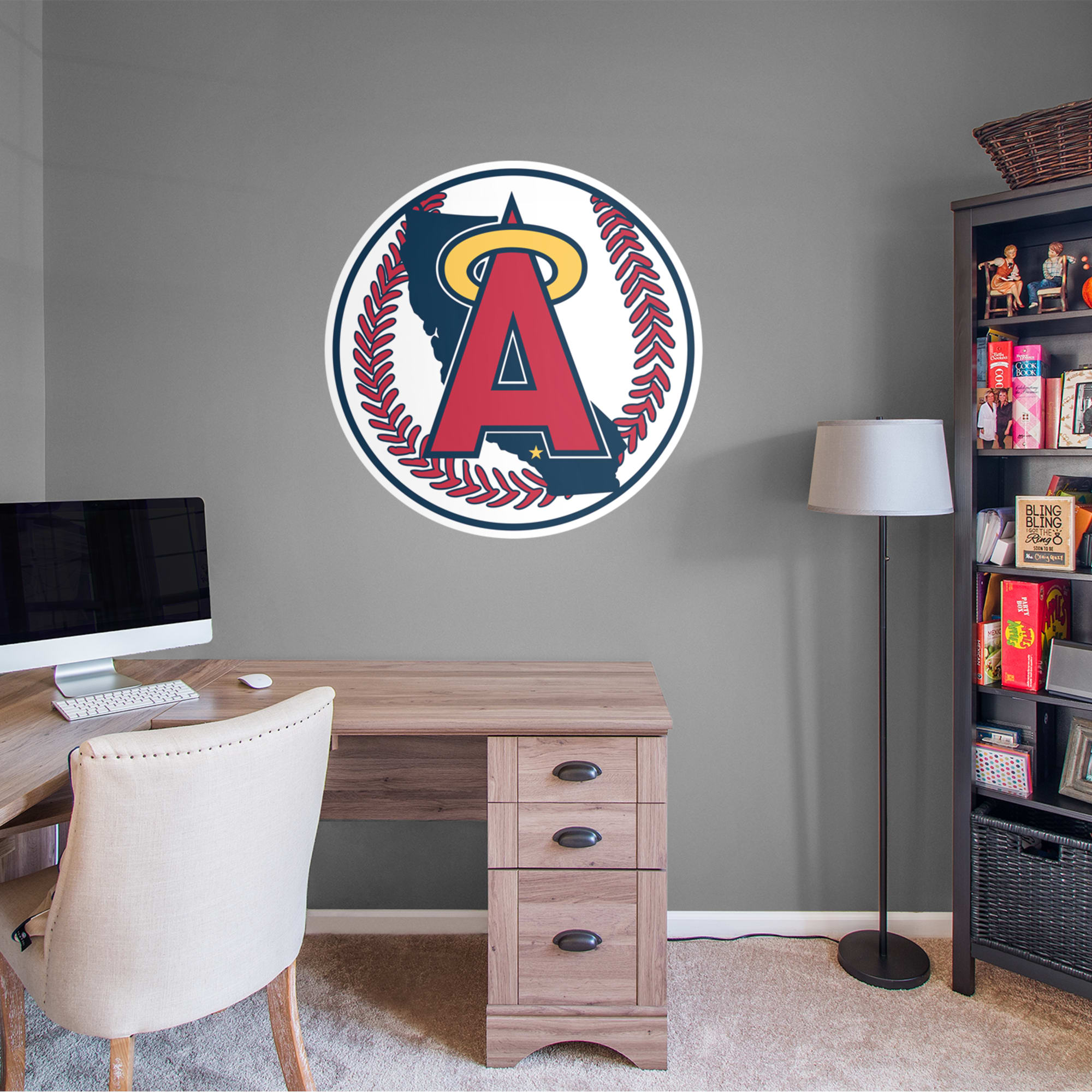Los Angeles Angels for LA Angels: Classic Logo - Officially Licensed MLB Removable Wall Decal 37.0"W x 37.0"H by Fathead | Vinyl
