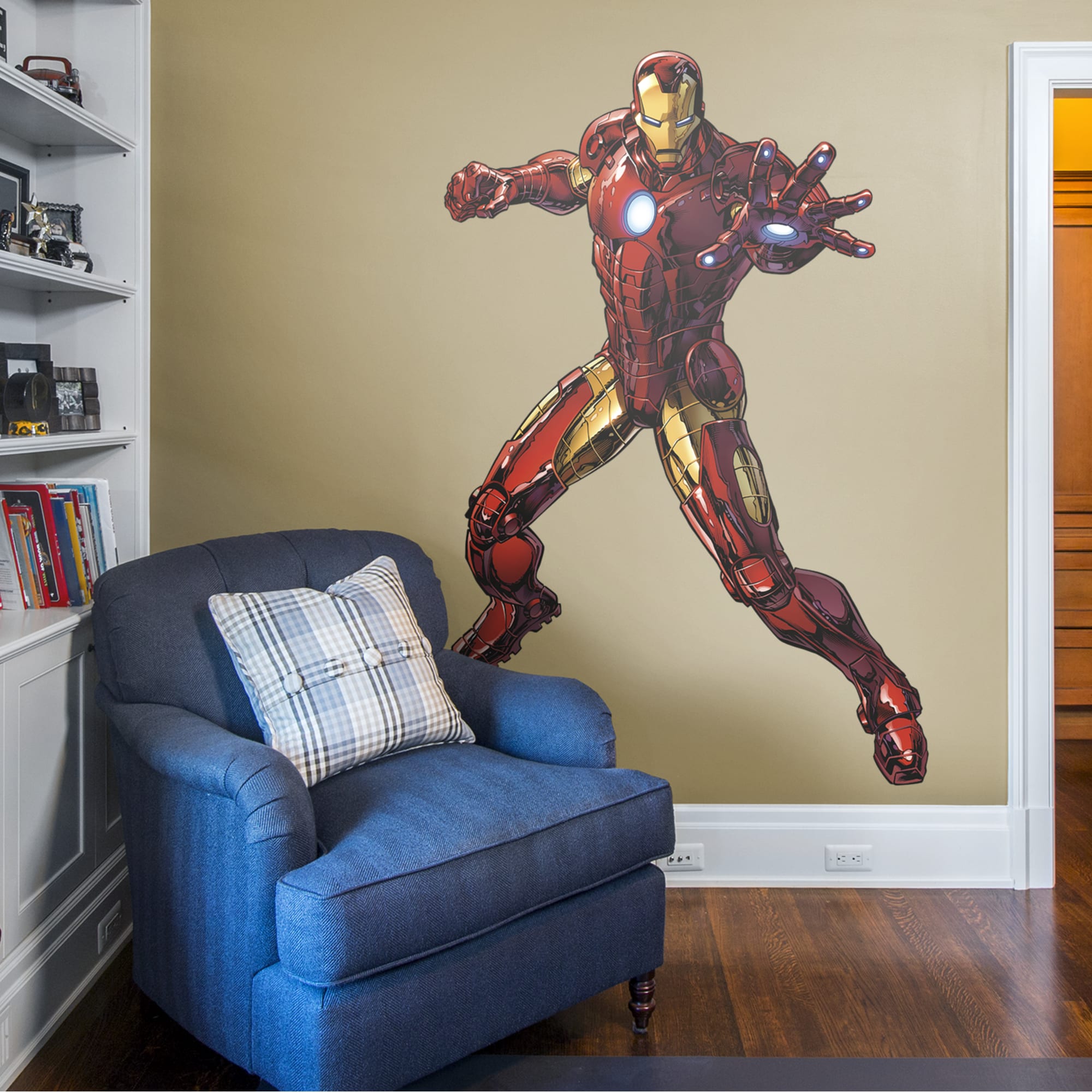 Iron Man: Avengers Assemble - Officially Licensed Removable Wall Decal 51.0"W x 77.0"H by Fathead | Vinyl