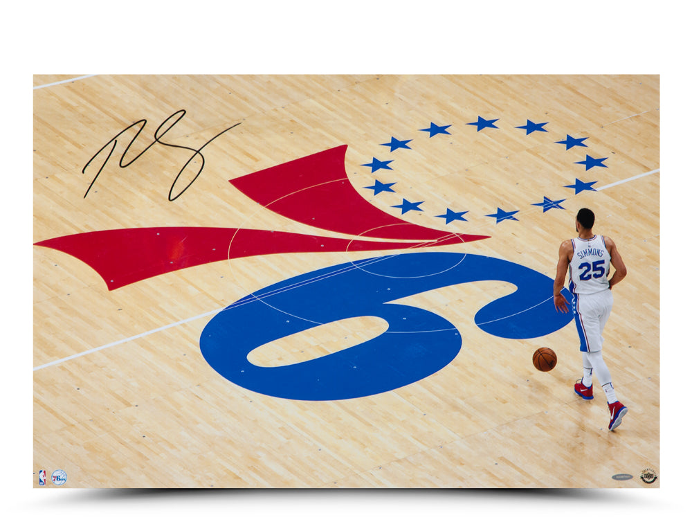 Ben Simmons Autographed One Step At A Time 30X20 by Fathead
