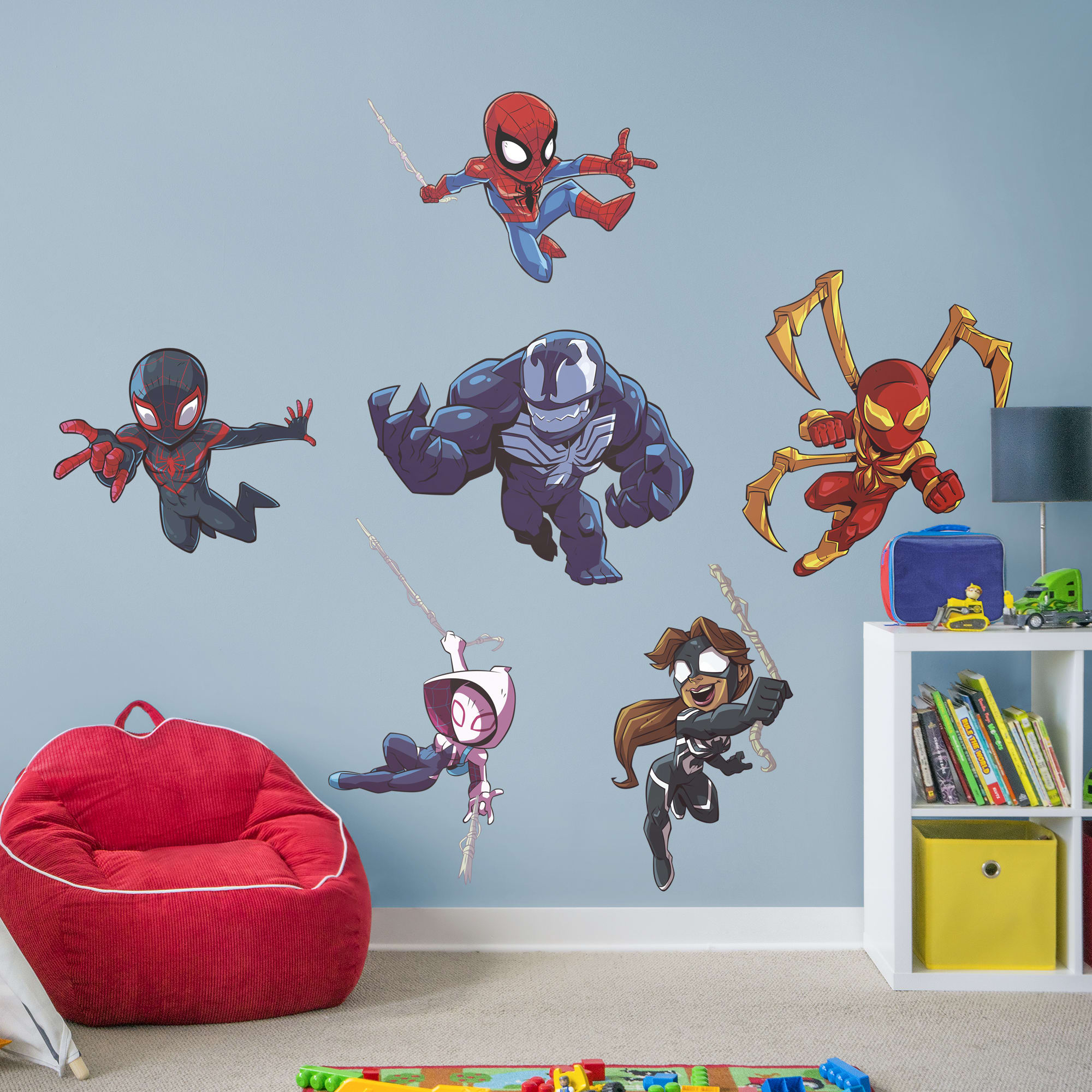 Spider-Man: Marvel Super Hero Adventures Collection - Officially Licensed Removable Wall Decal 24.0"W x 26.0"H by Fathead | Viny