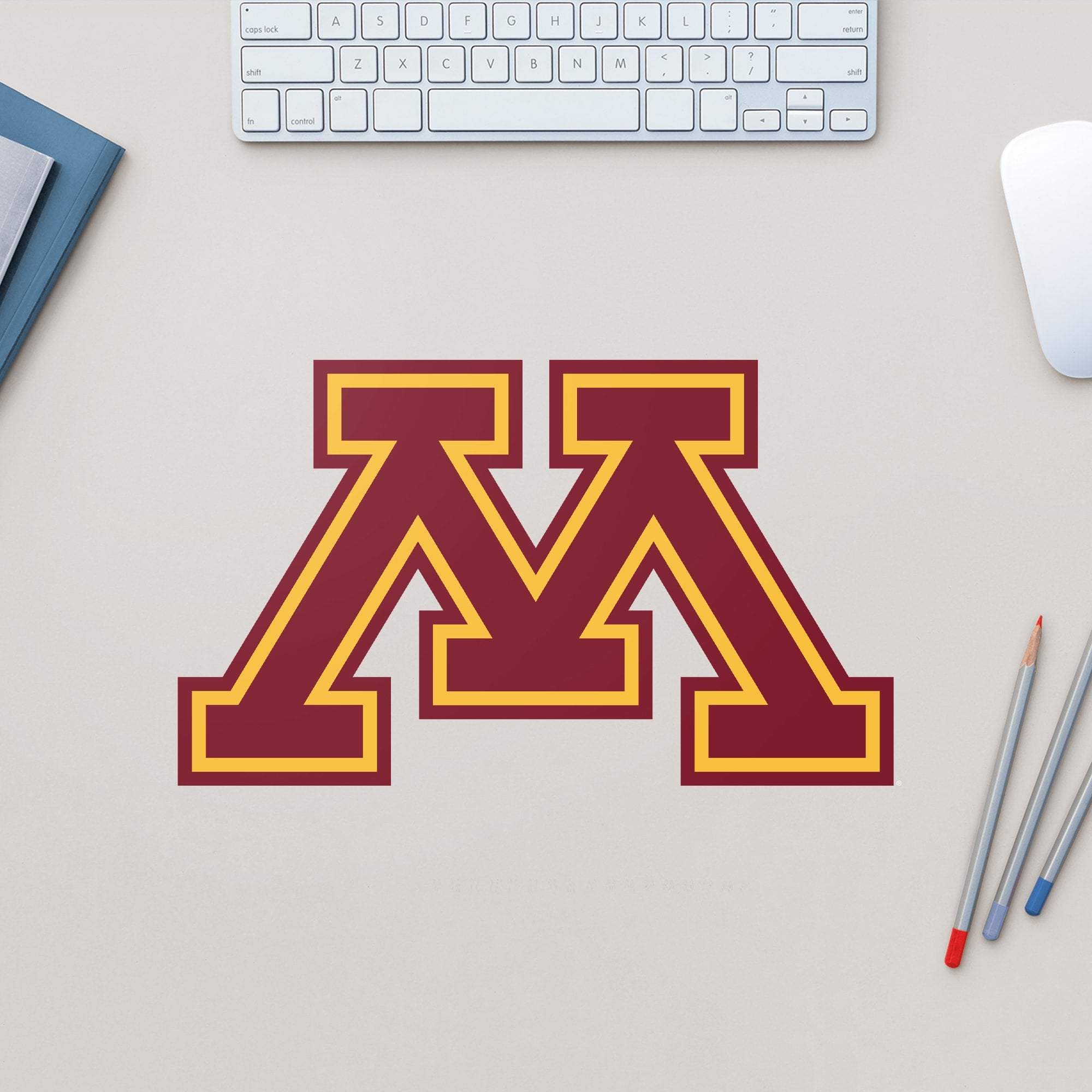 Minnesota Golden Gophers: Logo - Officially Licensed Removable Wall Decal Large by Fathead | Vinyl