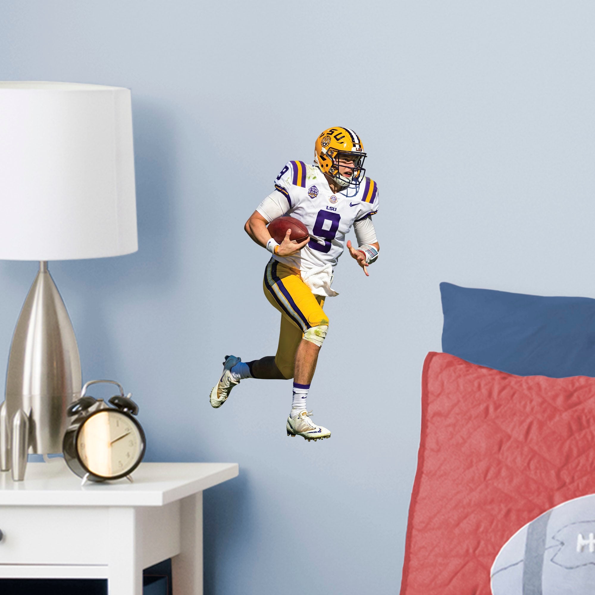 Joe Burrow for LSU Tigers: LSU - Officially Licensed Removable Wall Decal Large by Fathead | Vinyl