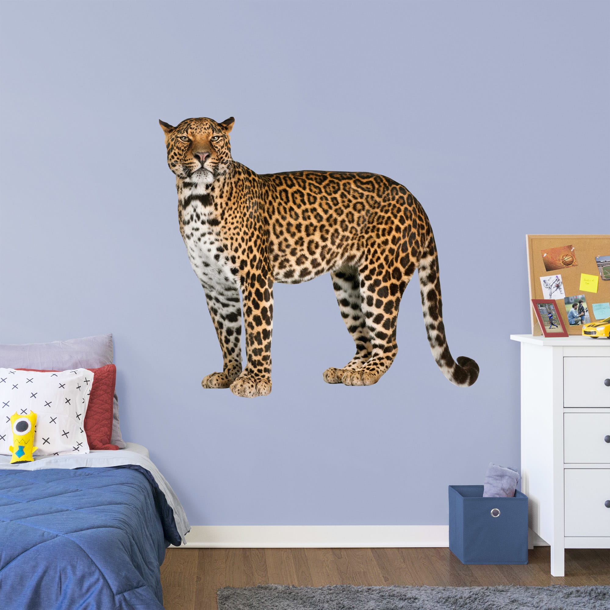 Jaguar - Removable Vinyl Decal Life-Size Animal + 2 Decals (58"W x 51"H) by Fathead