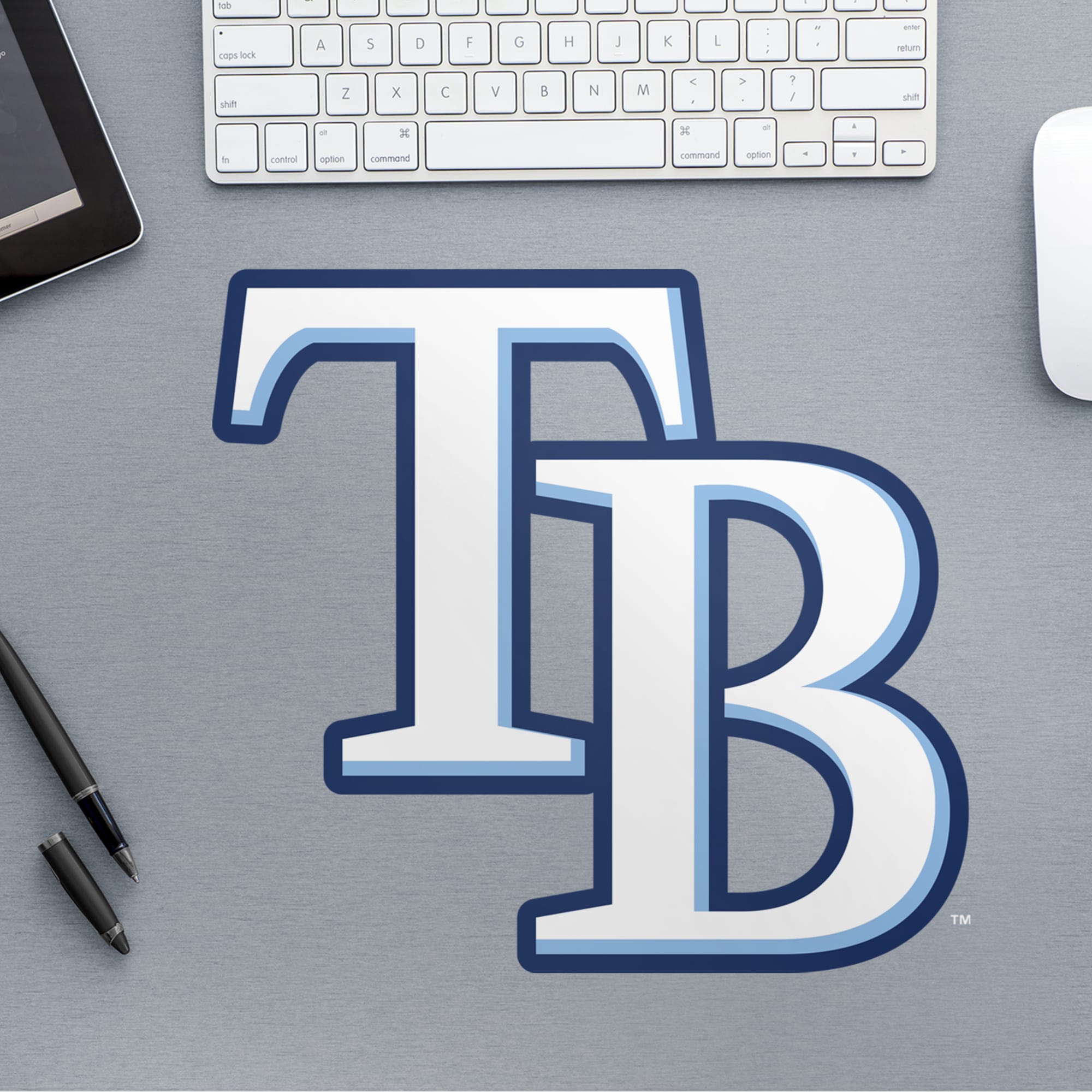 Tampa Bay Rays: Logo - Officially Licensed MLB Removable Wall Decal Large by Fathead | Vinyl