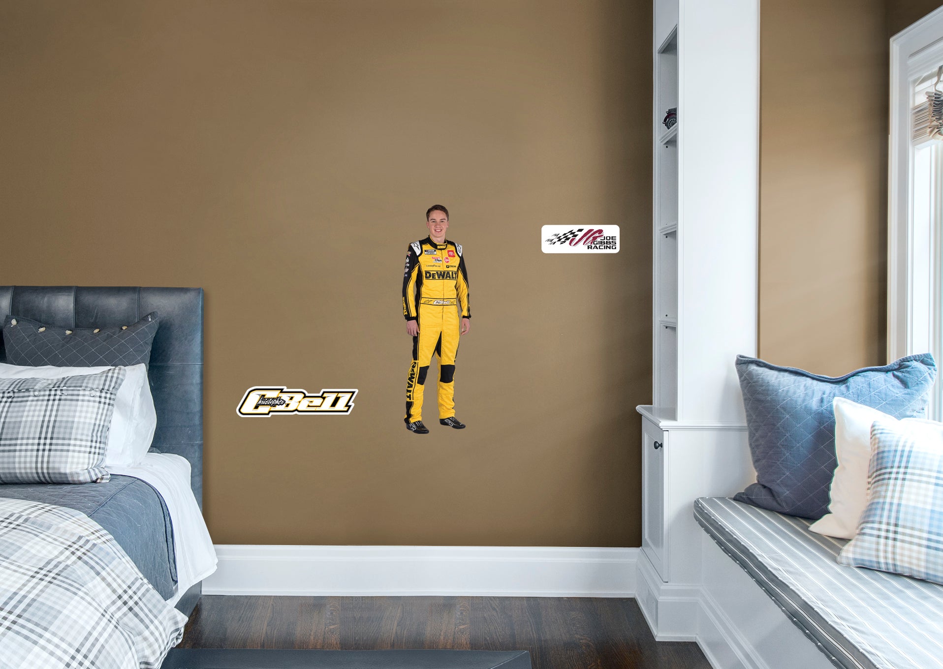 Christopher Bell 2021 Driver - Officially Licensed NASCAR Removable Wall Decal XL by Fathead | Vinyl
